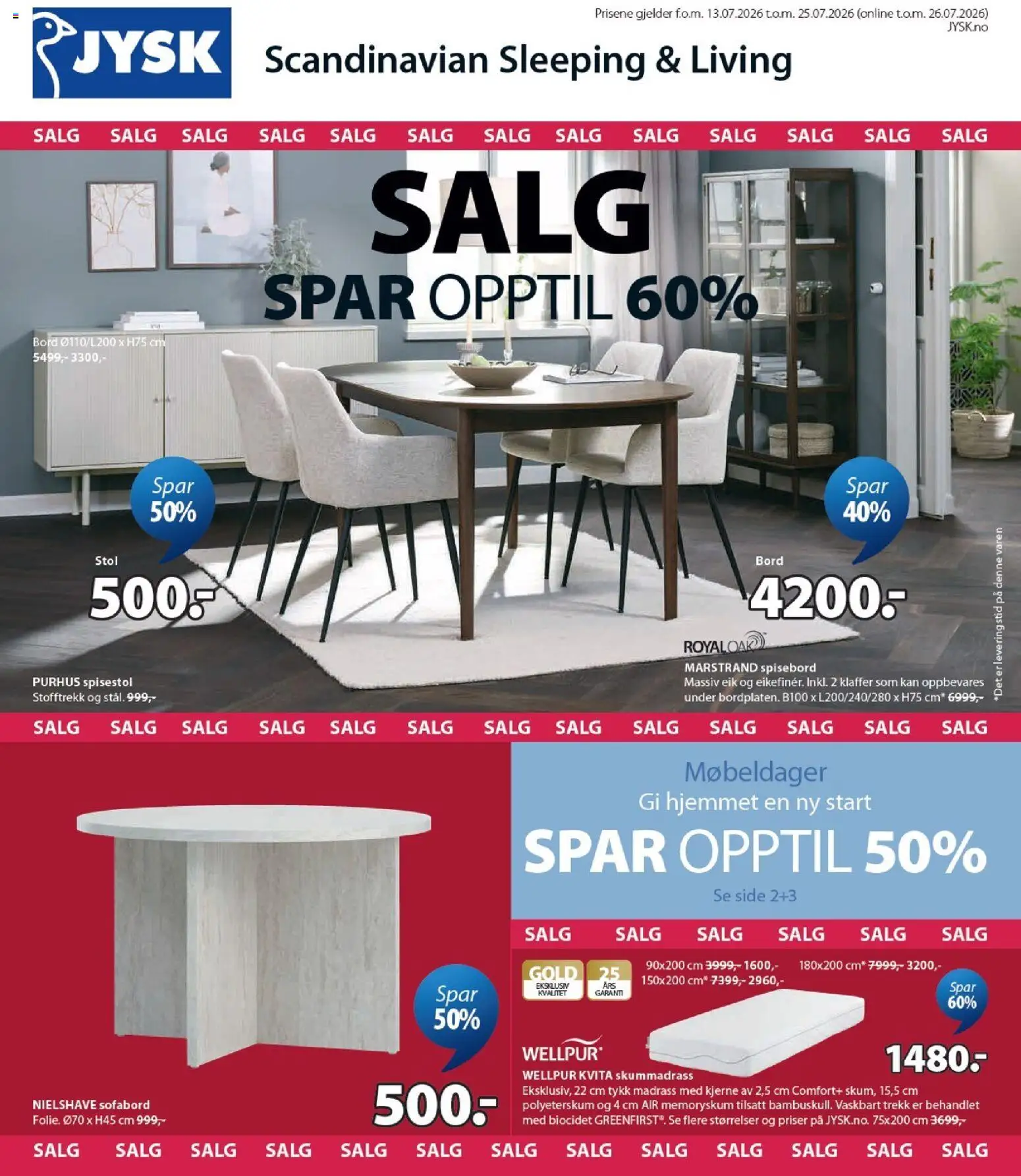 {H1} | Side: 1 | Produkter: Spisebord, Spisestol, Bord, Stol
