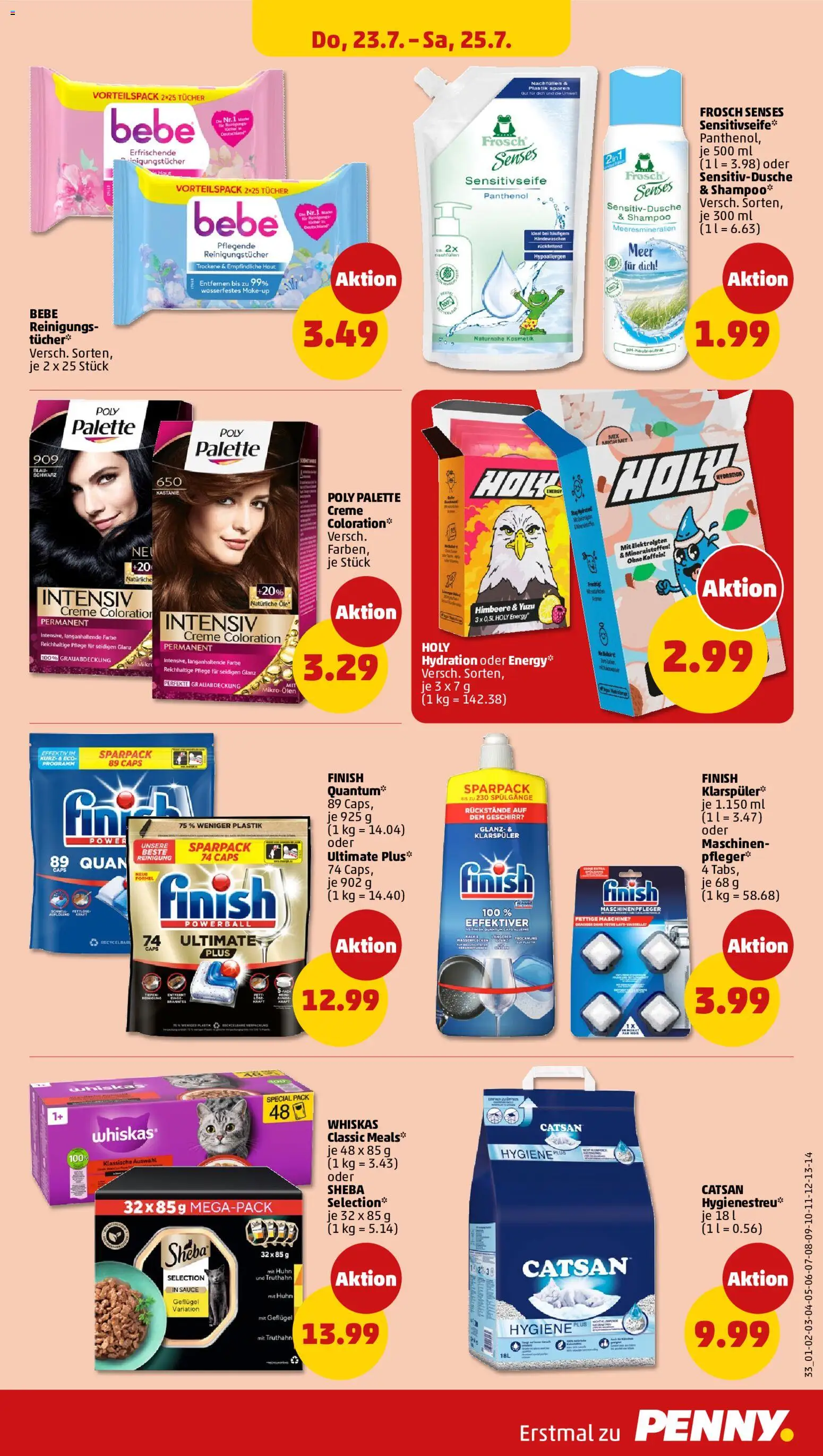Penny Prospekt – gültig ab 20.07.2026 | Seite: 37 | Produkte: Finish, Creme, Reinigungstücher, Klarspüler