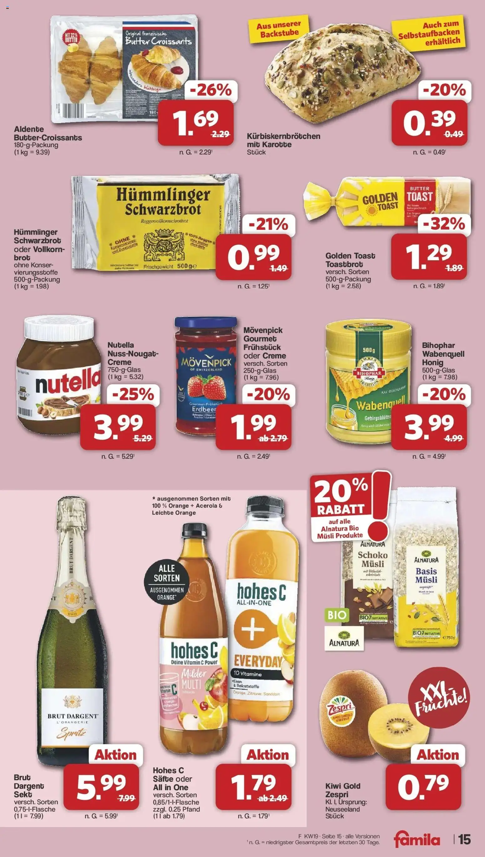 Famila Nordwest - Famila: Wochenangebote – gültig ab 03.05.2026 | Seite: 15 | Produkte: Butter, Creme, Hohes c, Karotte