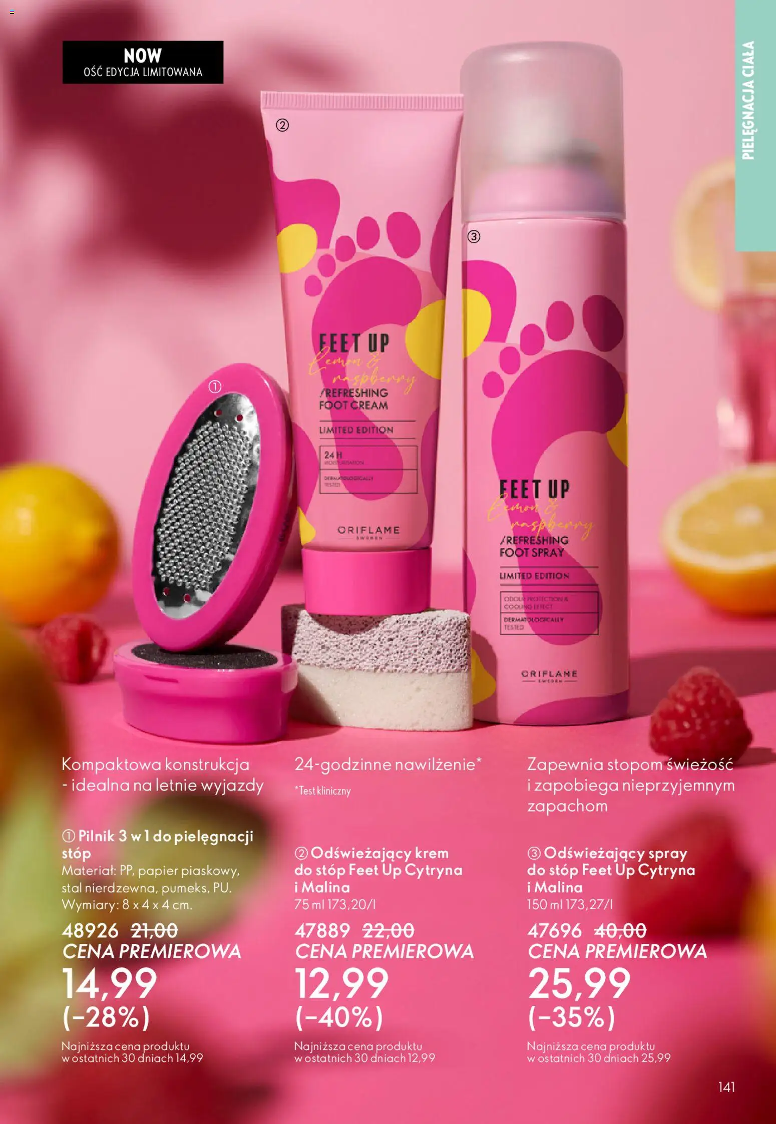 Oriflame Katalog 8 2026 od 27.05.2026 | Strona: 141 | Produkty: Cytryna, Malina, Krem