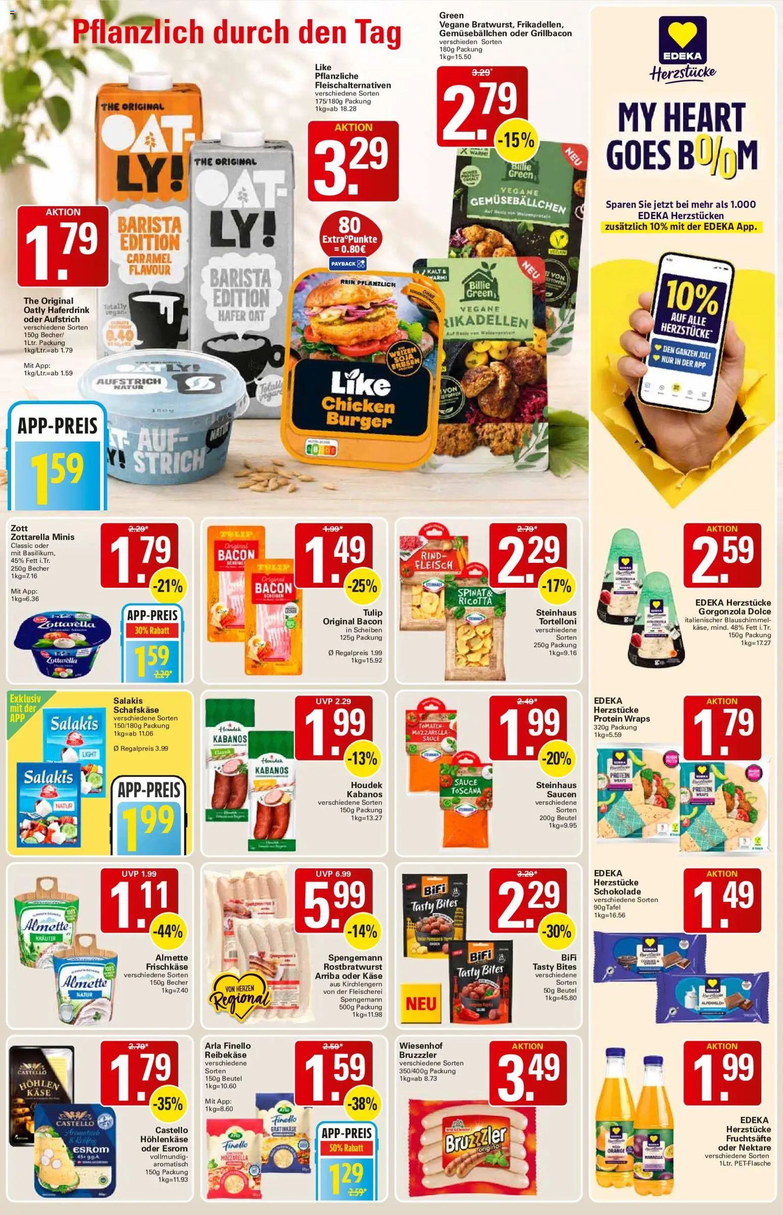 WEZ Prospekt – gültig ab 20.07.2026 | Seite: 7 | Produkte: Käse, Oatly, Fleisch, Erbsen