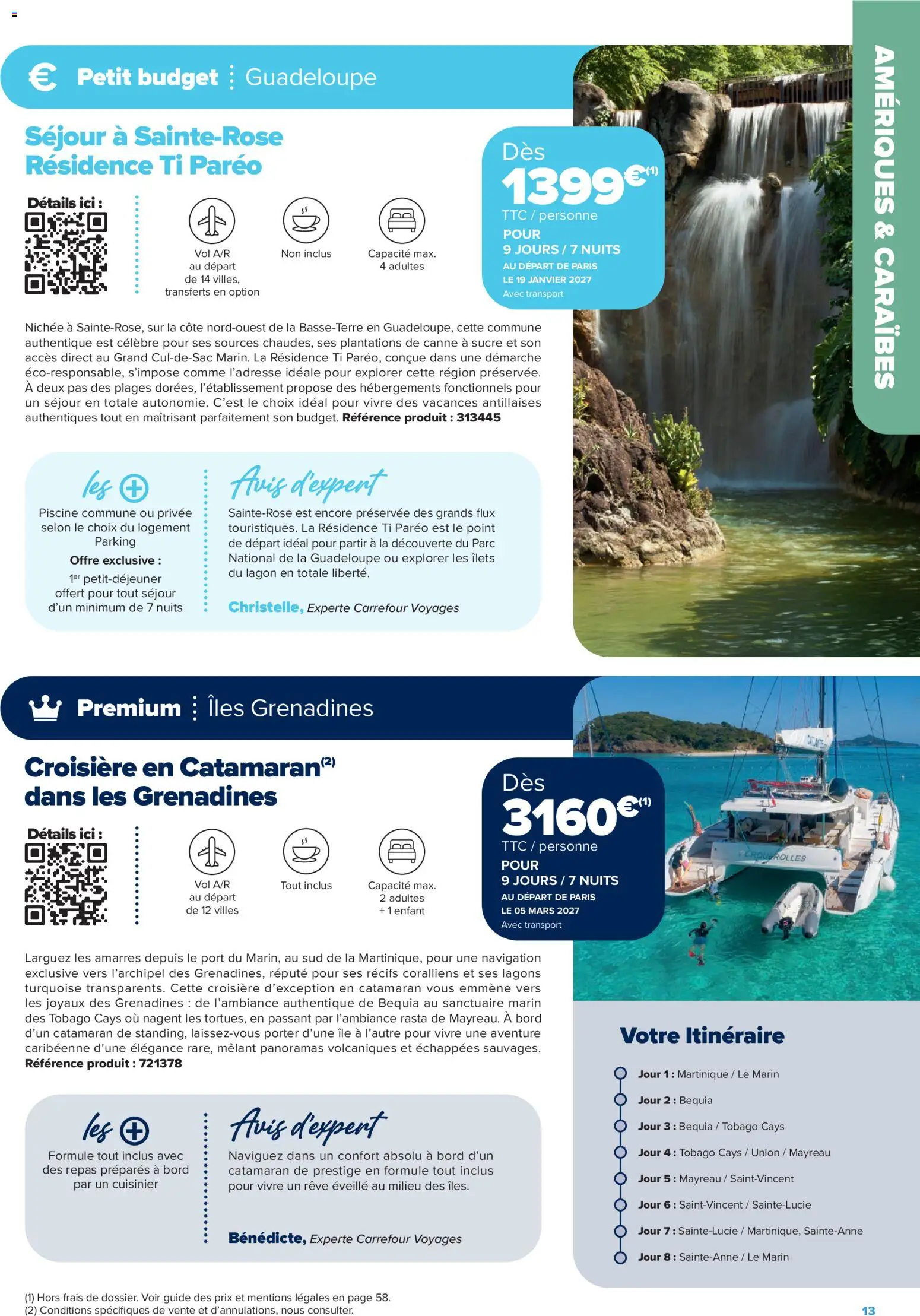 {H1} | Page: 13 | Produits: Sucre, Navigation, Paréo, Guadeloupe