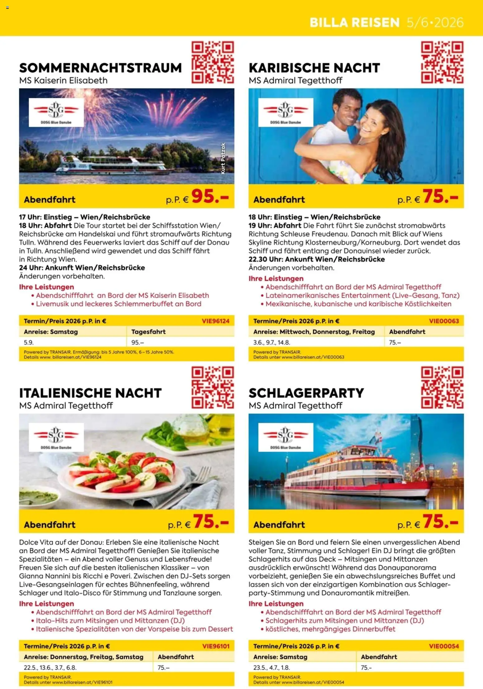 Billa - Billa Reise Kreuzfahrten Rundreise Erlebnisreisen gültig ab 18.05.2026 | Seite: 21