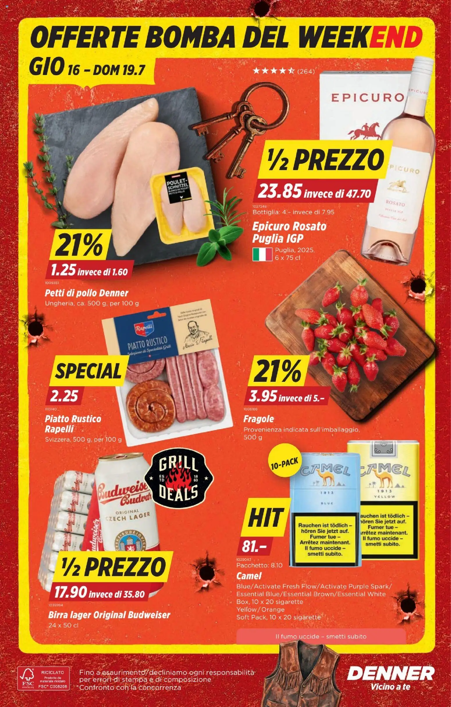 Denner aktionen IT – gültig ab 16.07.2026 | Seite: 20 | Produkte: Grill