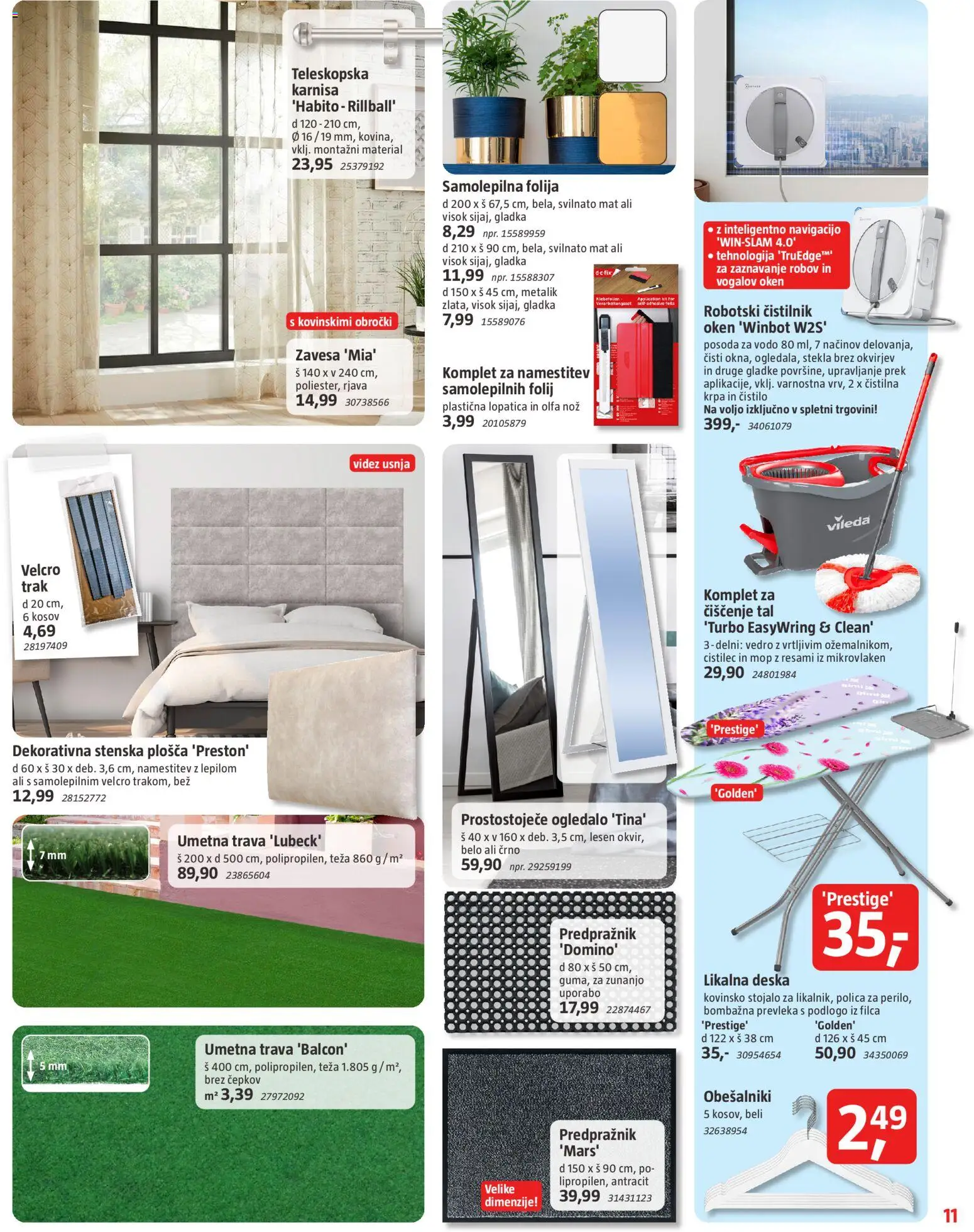 Novi Bauhaus katalog ponudbe – veljaven od 30.09.2026 | Stran: 11 | Izdelki: Ogledalo, Umetna trava, Folija, Vedro