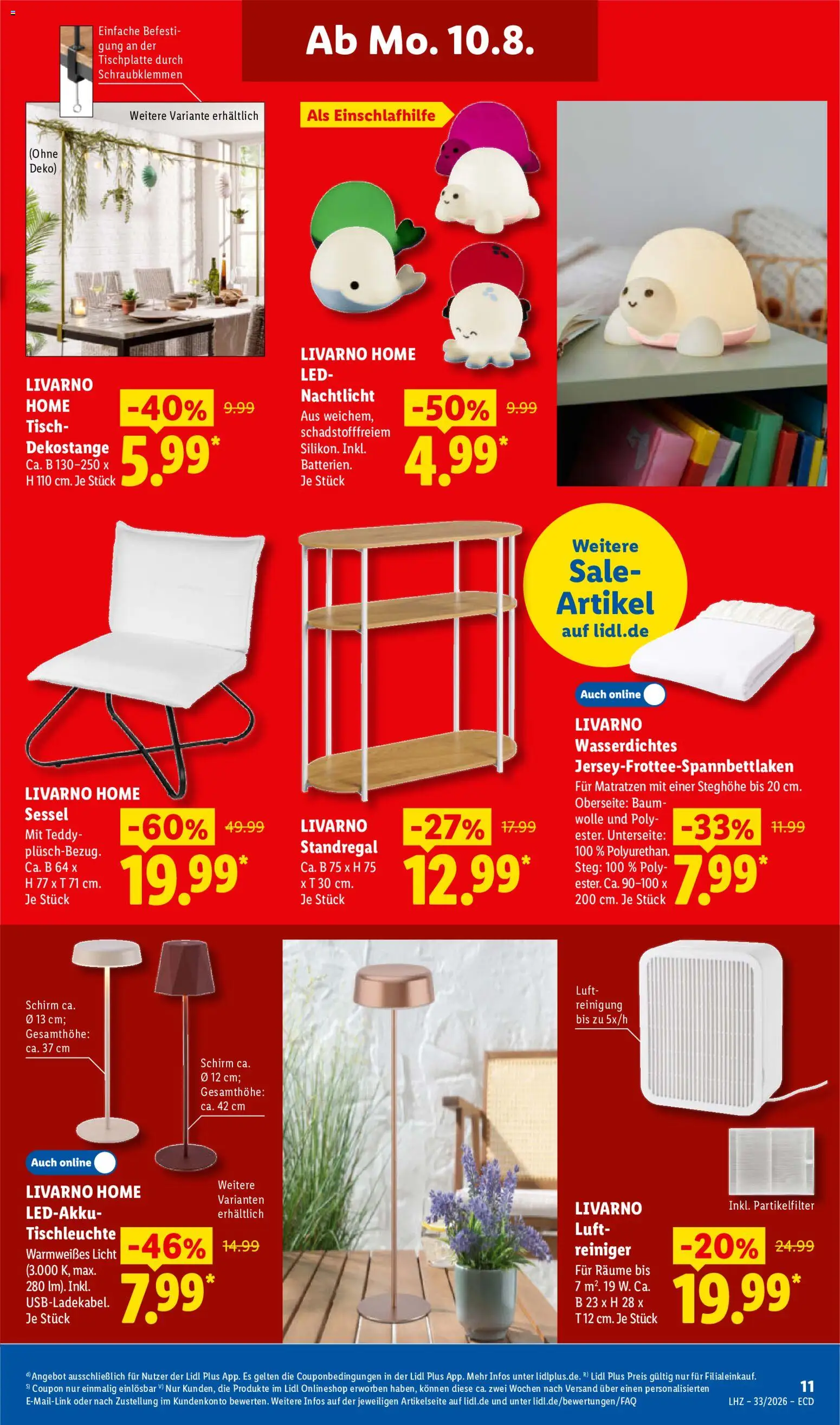 Lidl Německo leták od 10.08.2026 | Strana: 27 | Produkty: LED
