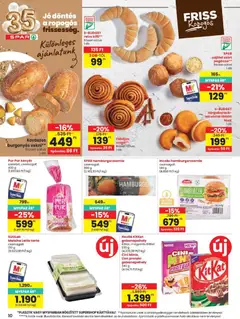 Spar akciós újság - amely érvényes a következő dátumtól: 2026.08.06. | Oldal: 10 | Termékek: Torta, Sárgabarack, Fánk, Pogácsa