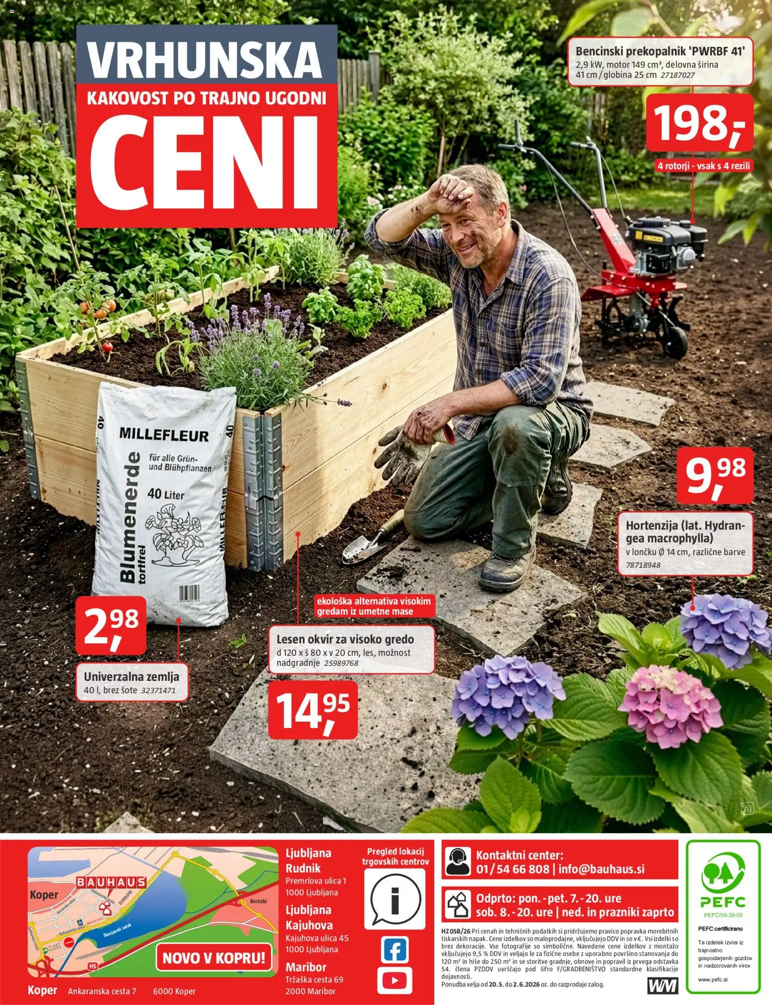 Novi Bauhaus katalog ponudbe – veljaven od 20.05.2026 | Stran: 24 | Izdelki: Žemlja, Okvir