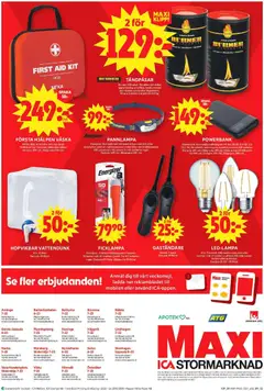 ICA Maxi erbjudanden - Förhandsvisning av reklamblad från butik ICA Maxi aktuell från 21/09/2026 | Sida: 20 | Produkter: Batterier, Lampa, Papper, Powerbank