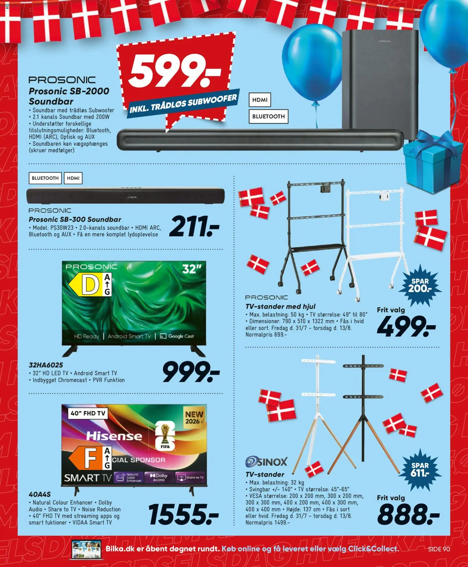 Bilka tilbudsavis – gyldig fra 31/07/2026 | Side: 23 | Produkter: Soundbar, Smart TV, TV