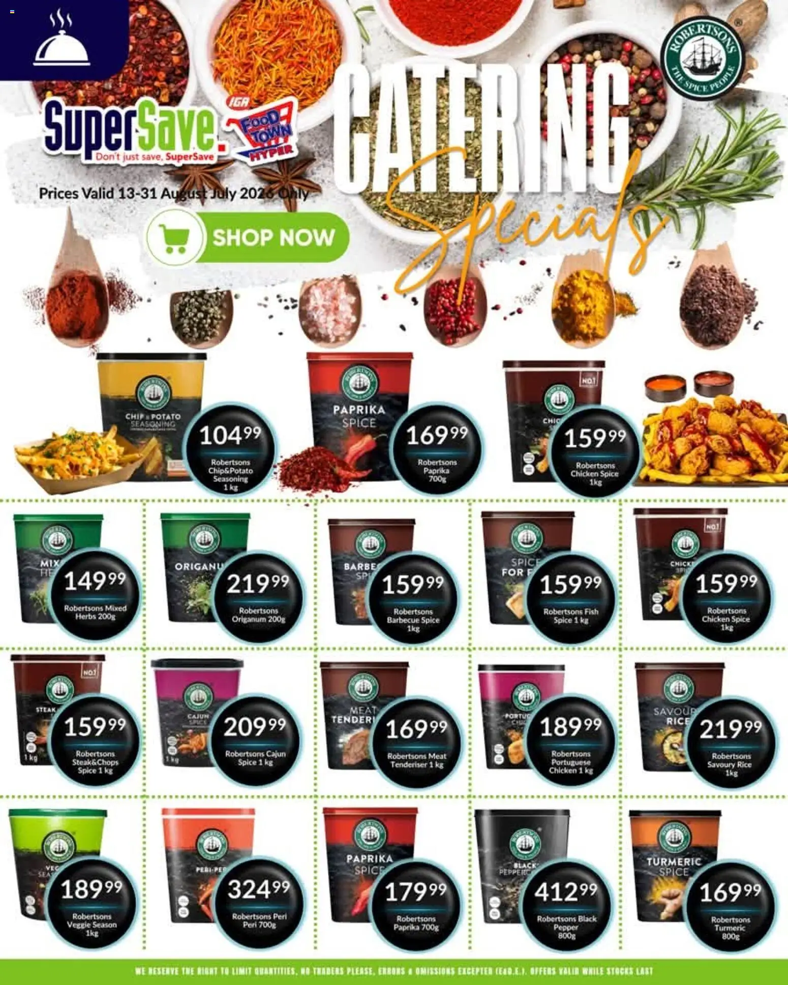 New Super Save catalogue – valid from 13/08/2026 | Page: 7 | Products: Steak, Fish, Herbs, Pepper