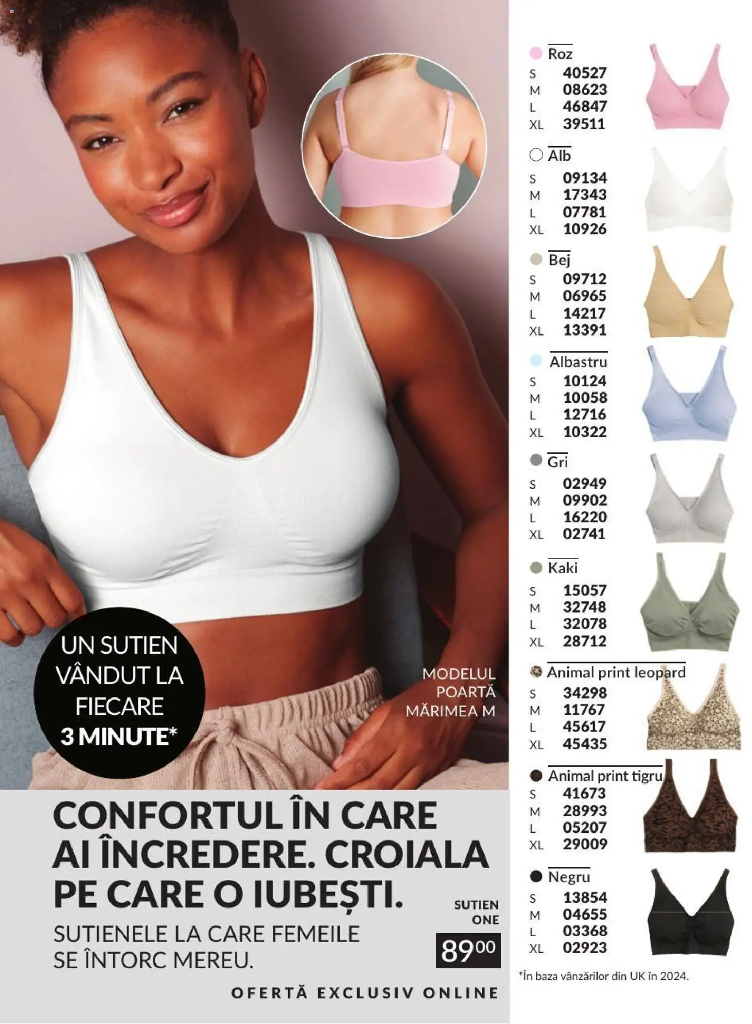 Noul catalog Avon – valabil de la 01.08.2026 | Pagină: 198 | Produse: Kaki, Sutien