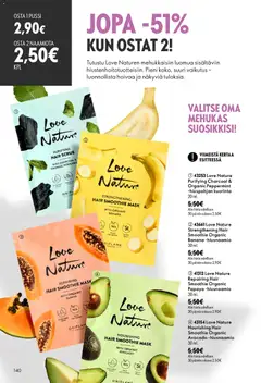 Oriflame-mainoslehti voimassa 26/08/2026 alkaen | Sivu: 140 | Tuotteet: Smoothie, Hiusnaamio, Kuorinta