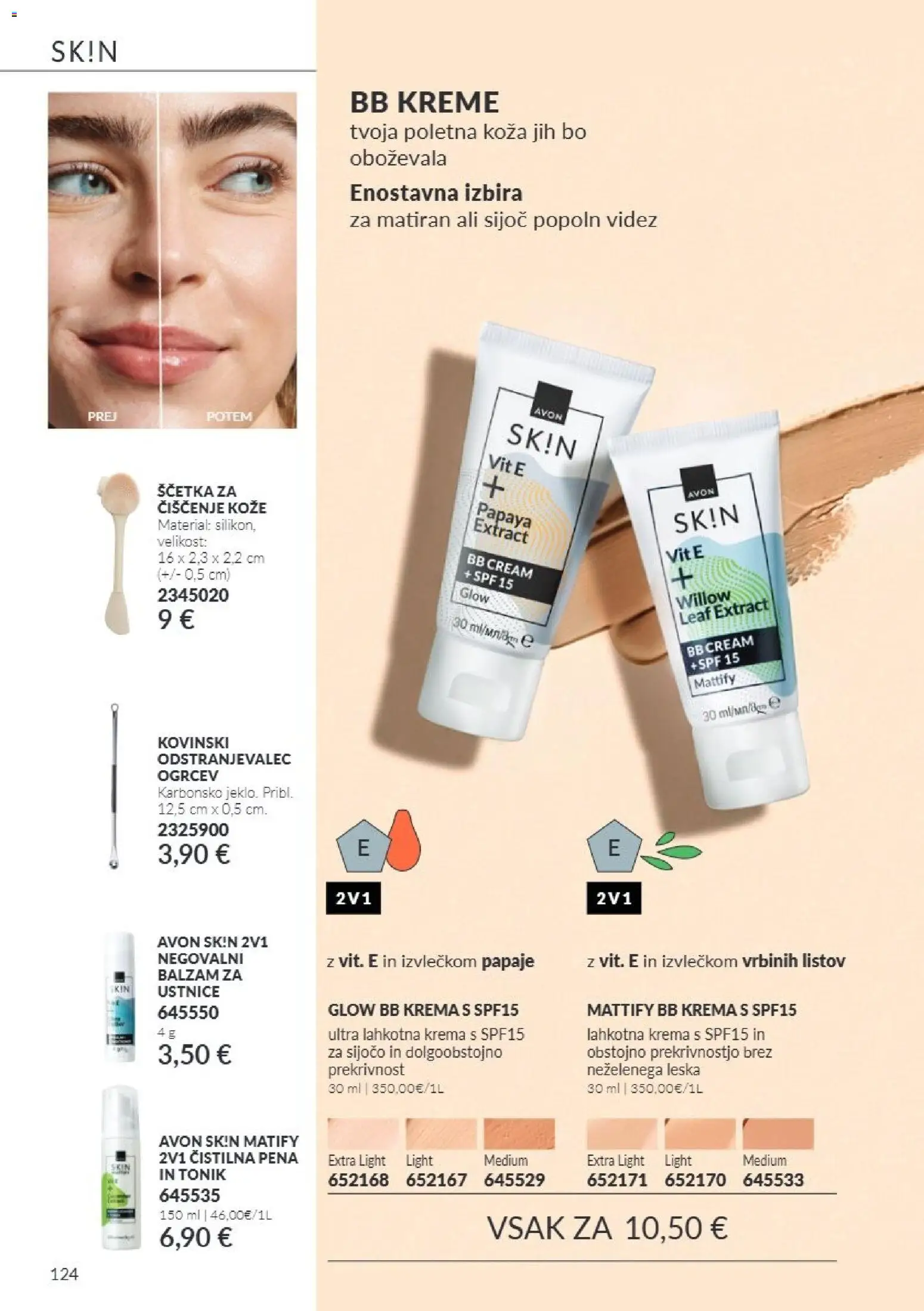Novi Avon katalog ponudbe – veljaven od 01.10.2026 | Stran: 124 | Izdelki: Bb krema, Krema, Tonik