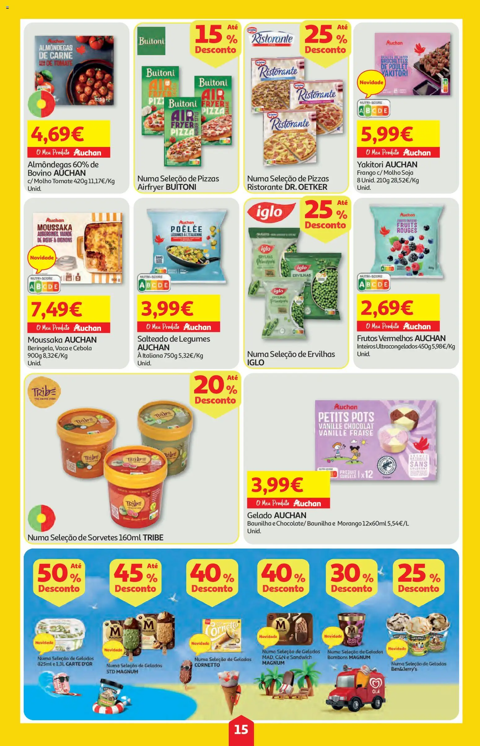 Auchan folheto │ válido de 25/06/2026 | Página: 15 | Produtos: Frango, Cebola, Carne, Tomate
