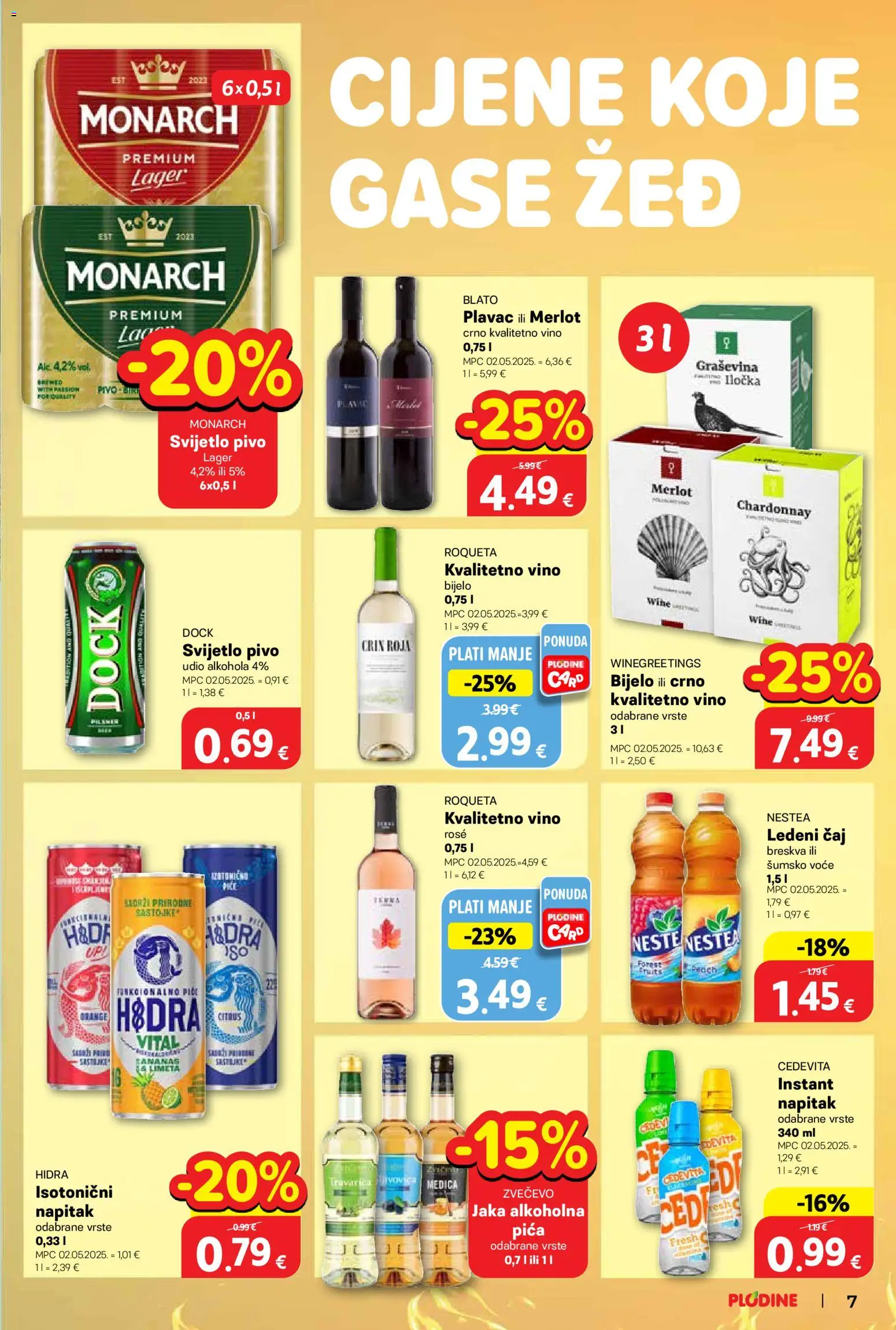 Plodine katalog | vrijedi od 20.05.2026 | Stranica: 9 | Proizvodi: Šumsko voće, Pica, Čaj, Voće
