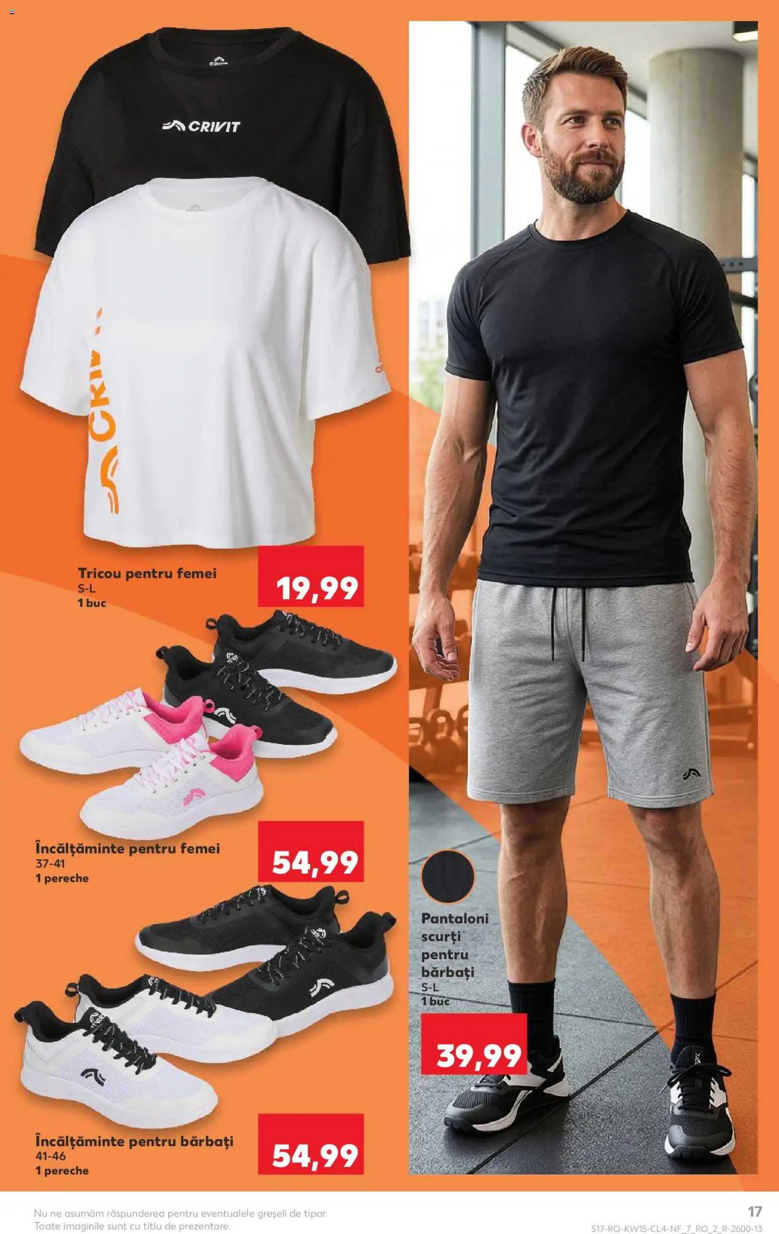 Noul catalog Kaufland – valabil de la 08.04.2026 | Pagină: 17 | Produse: Bornoz takımı, Tricou, Pantaloni, Pantaloni scurți