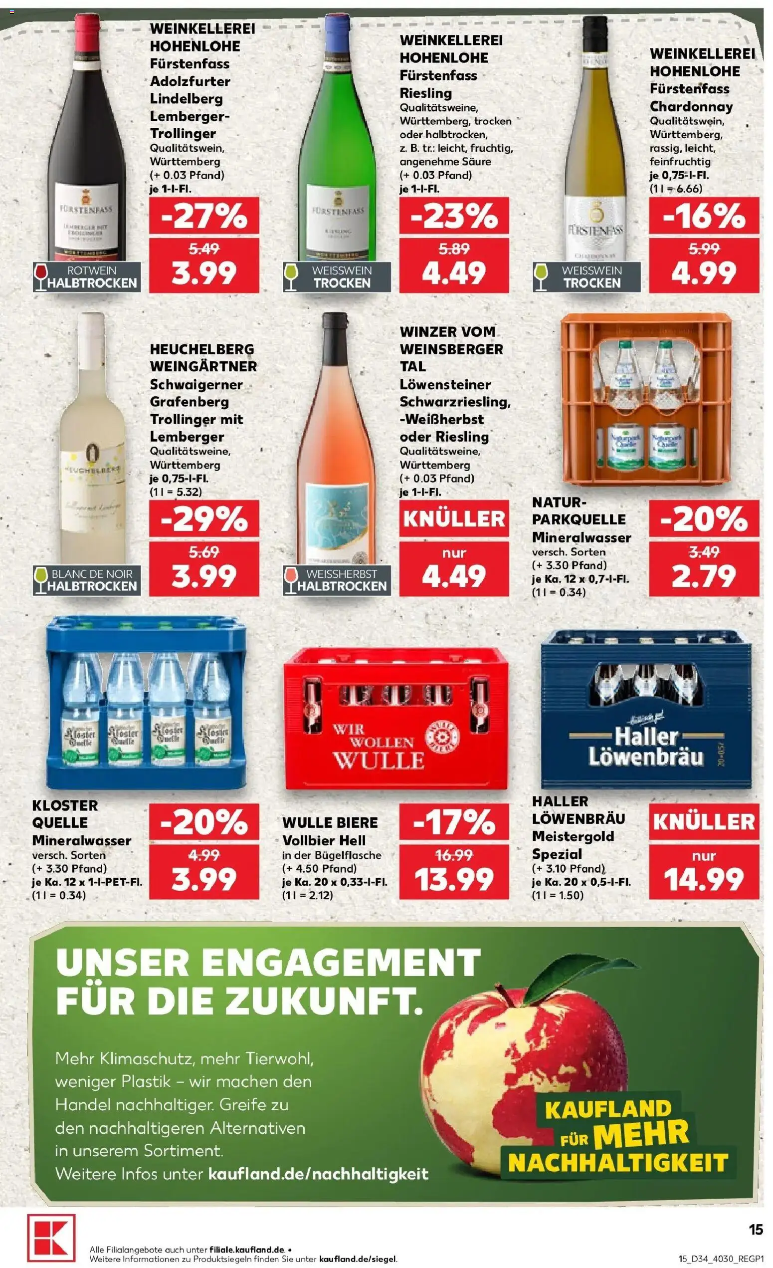 Prospekt Kaufland ab 17.08.2026 » Angebote Online zum Blättern | Seite: 26 | Produkte: Weißwein, Rotwein, Mineralwasser