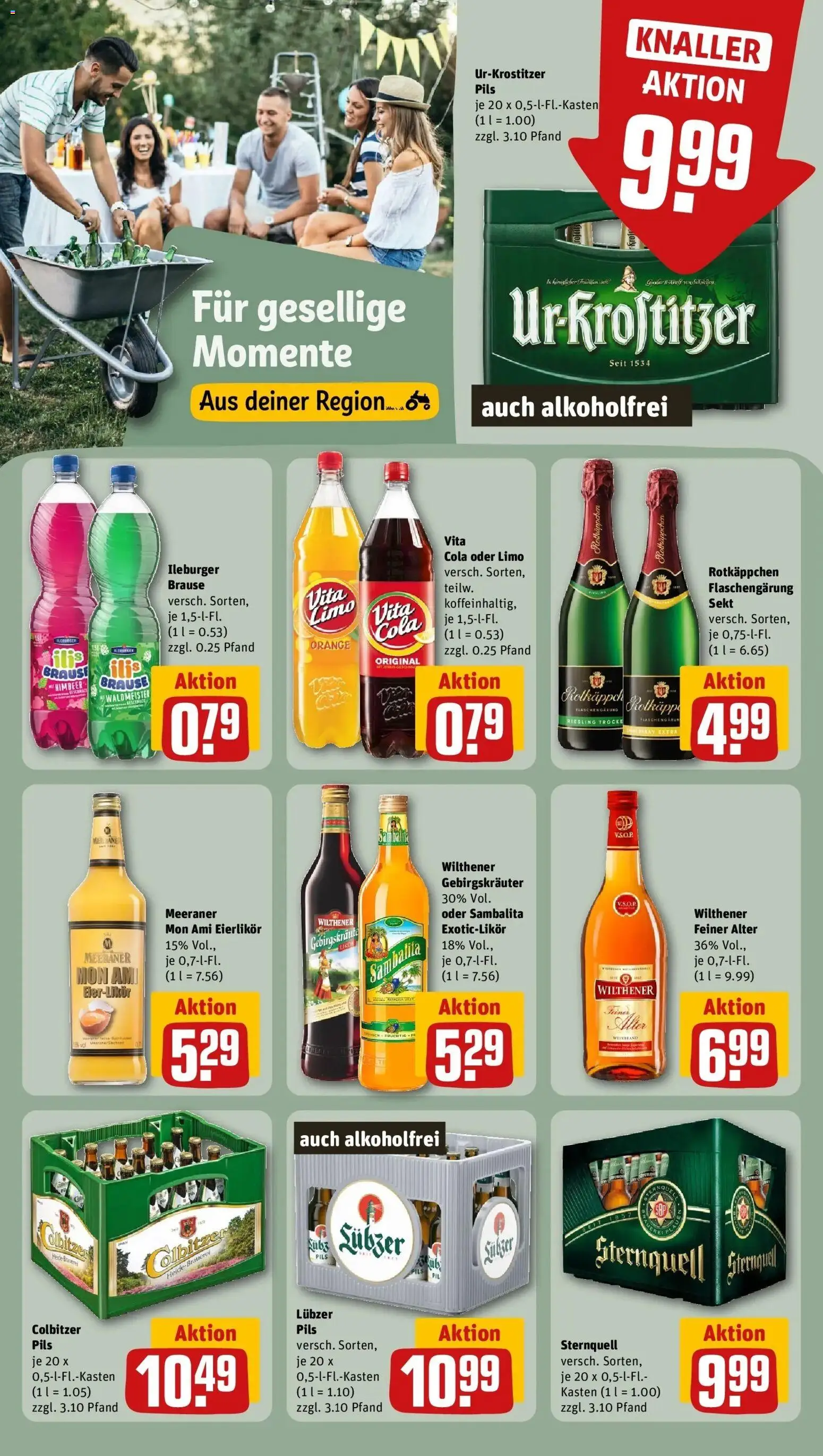 REWE Prospekt ab 03.08.2026 zum Blättern » Angebote | Seite: 18 | Produkte: Cola, Wilthener, Sekt, Vita cola
