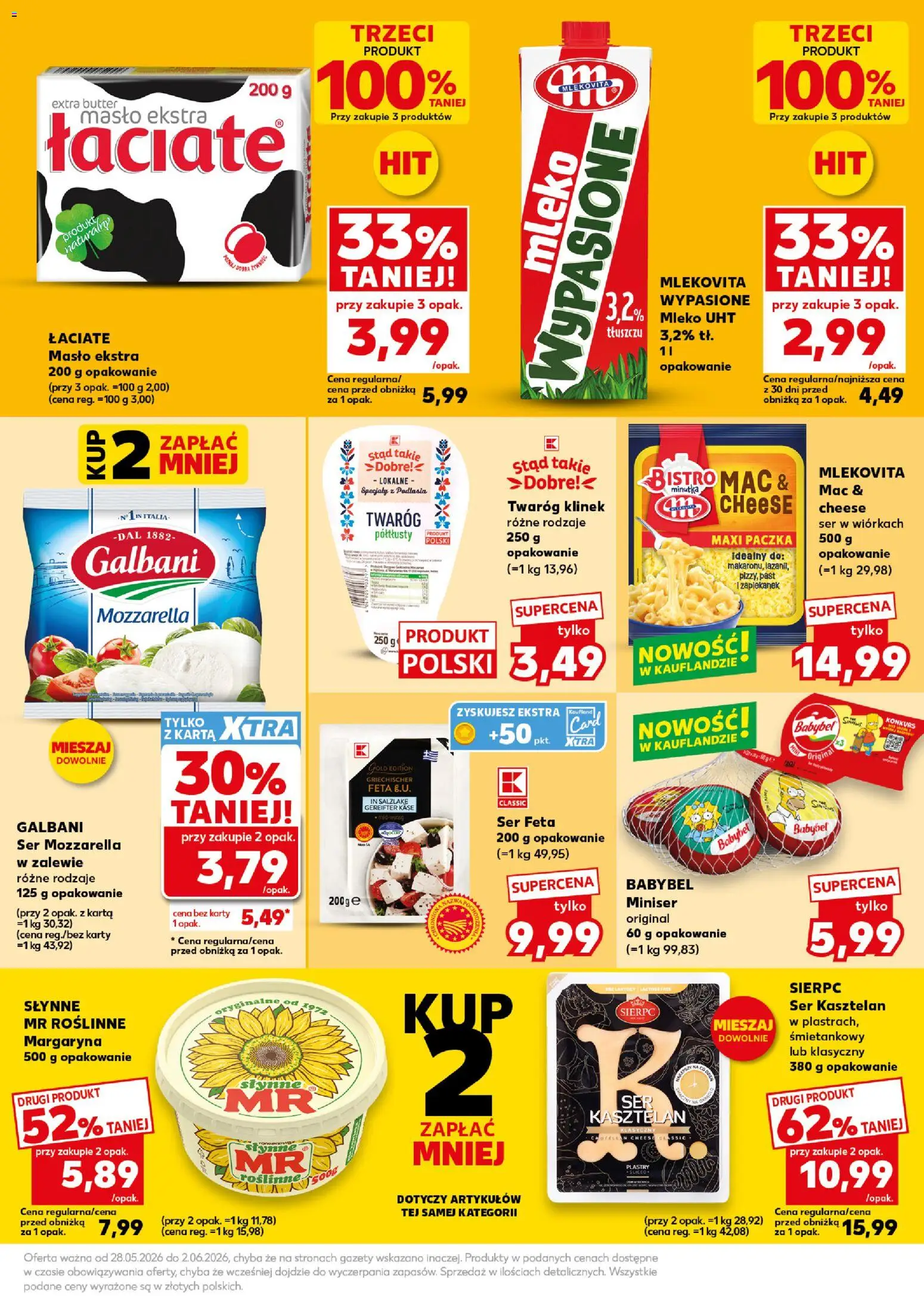 Kaufland Polsko leták - Mocny start od 01.06.2026 | Strana: 25 | Produkty: Babybel, Minutka, Karty, Feta
