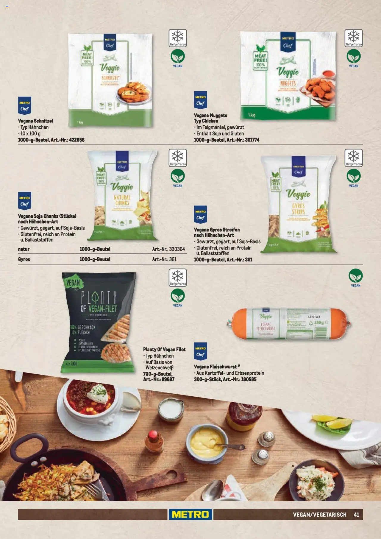 Metro  Fleischsortiment – gültig ab 01.05.2025 | Seite: 41 | Produkte: Hahnchen, Schnitzel, Gyros, Fleisch