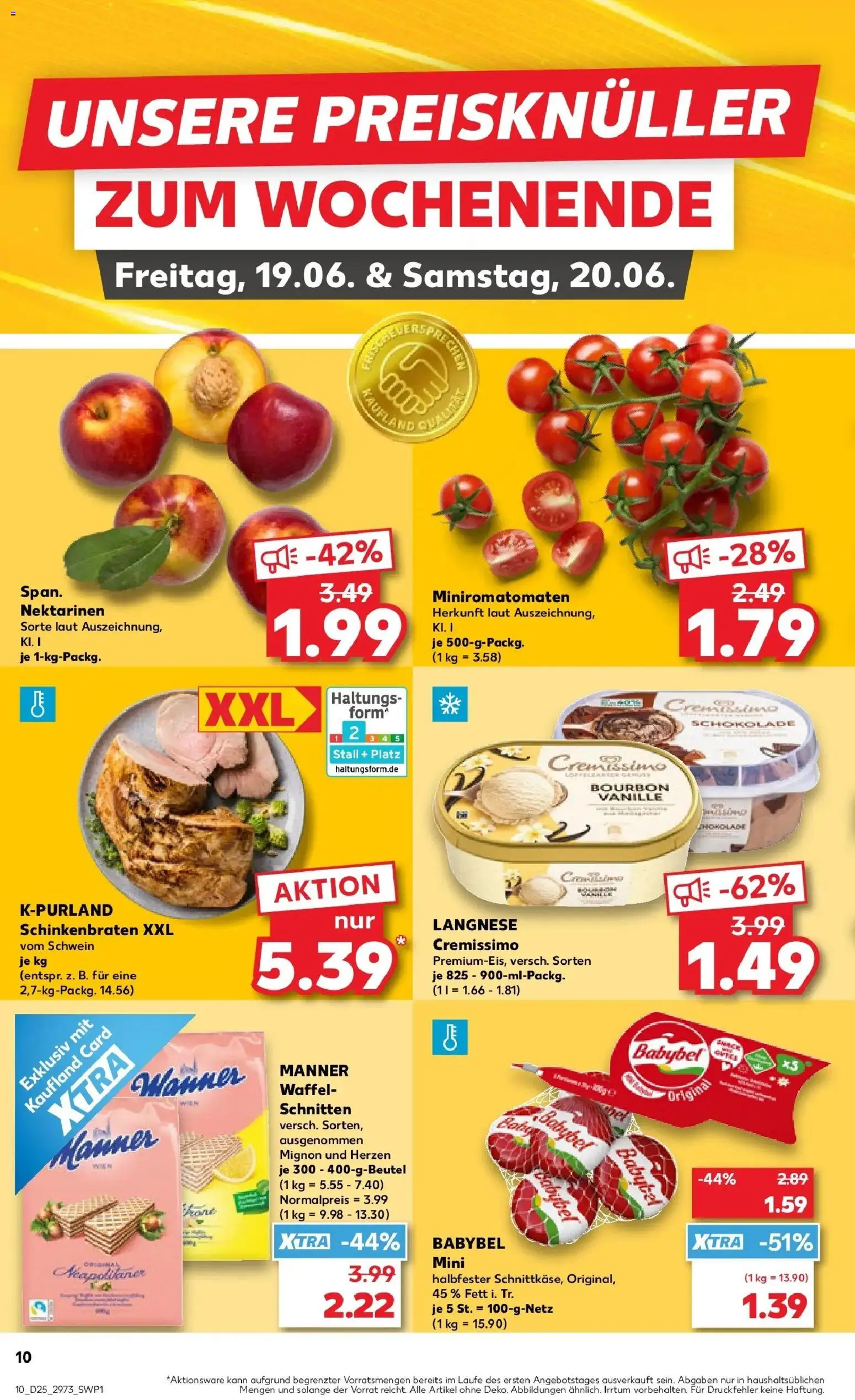 Kaufland Prospekt Berlin – gültig ab 15.06.2026 | Seite: 21 | Produkte: Langnese, Langnese cremissimo, Nektarinen, Babybel