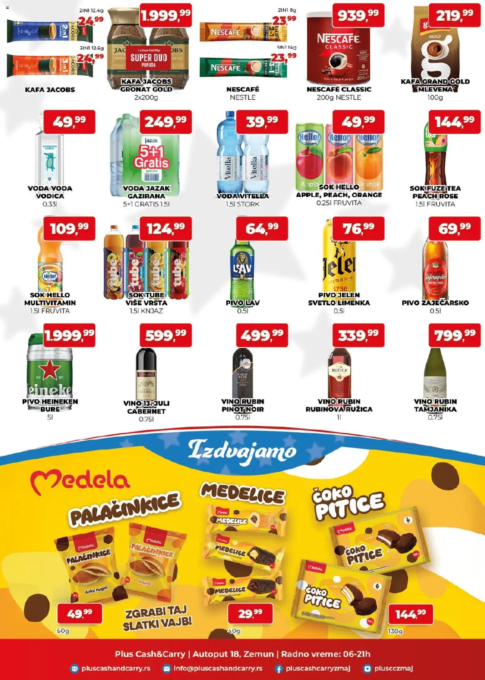 Plus Cash & Carry katalog - važi od 22.05.2026 | Strana: 3 | Proizvode: Voda, Kafa, Sok, Pivo
