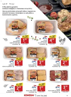 Konzum Katalog - Pregled kataloga iz trgovine Konzum, vrijedi od 28.10.2026 | Stranica: 11