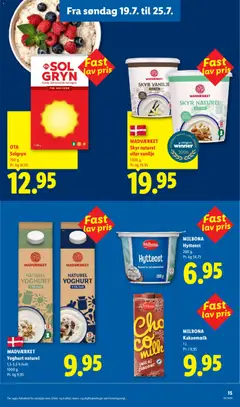 MADVÆRKET Yoghurt naturel, 1,5-3,5 % fedt. 1000 g. gyldig fra 19/07/2026 | Side: 15