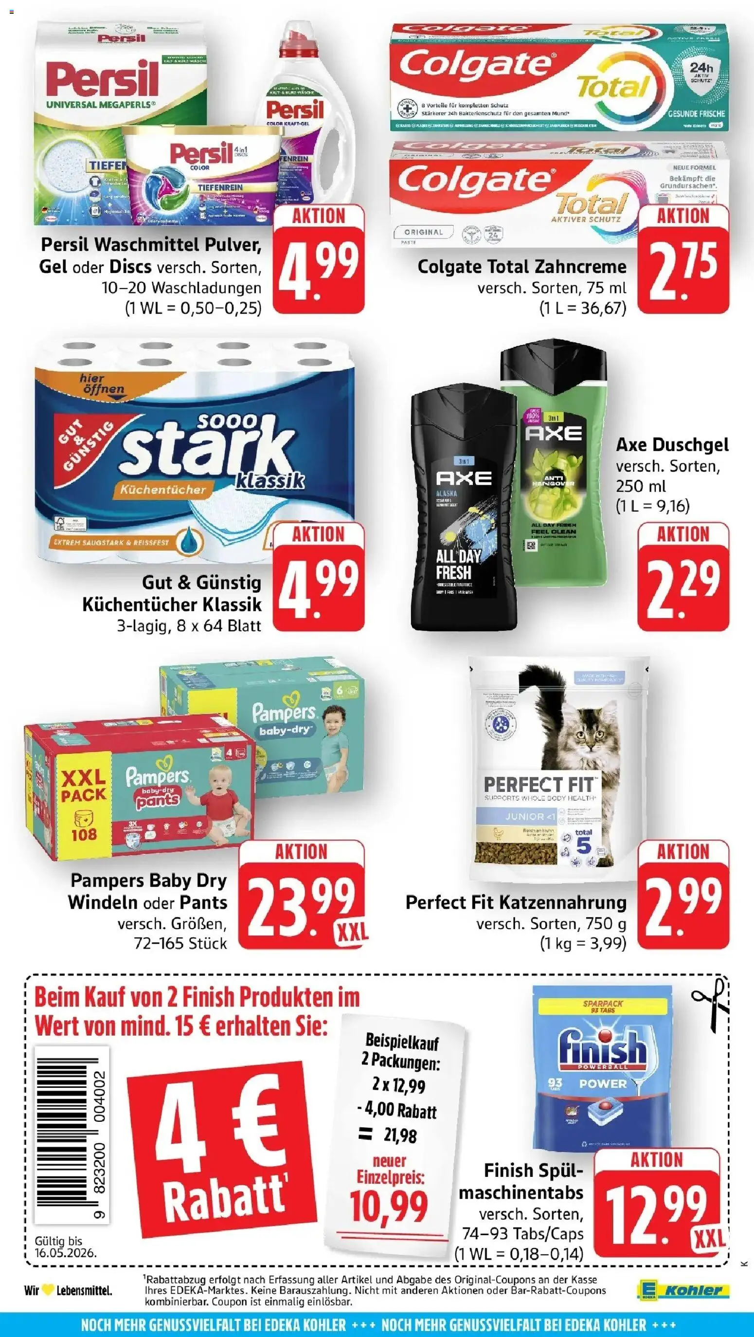 Edeka prospekt Ettenheim	 – gültig ab 10.05.2026 | Seite: 52 | Produkte: Pampers, Duschgel, Waschmittel, Spülmaschinentabs