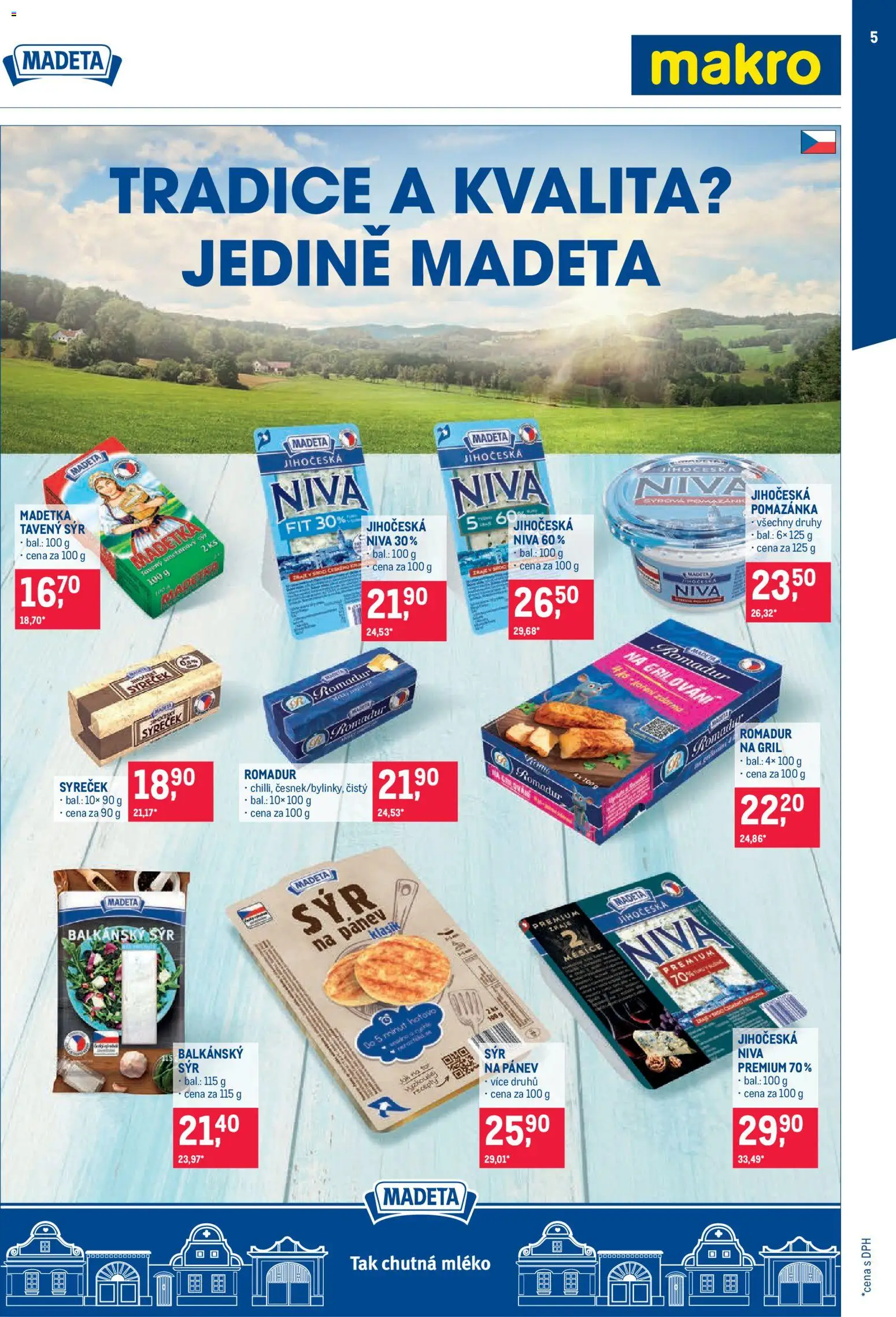 Makro leták - Obchodní partneři od 20.05.2026 | Strana: 5 | Produkty: Tavený sýr, Pánev, Koření, Gril