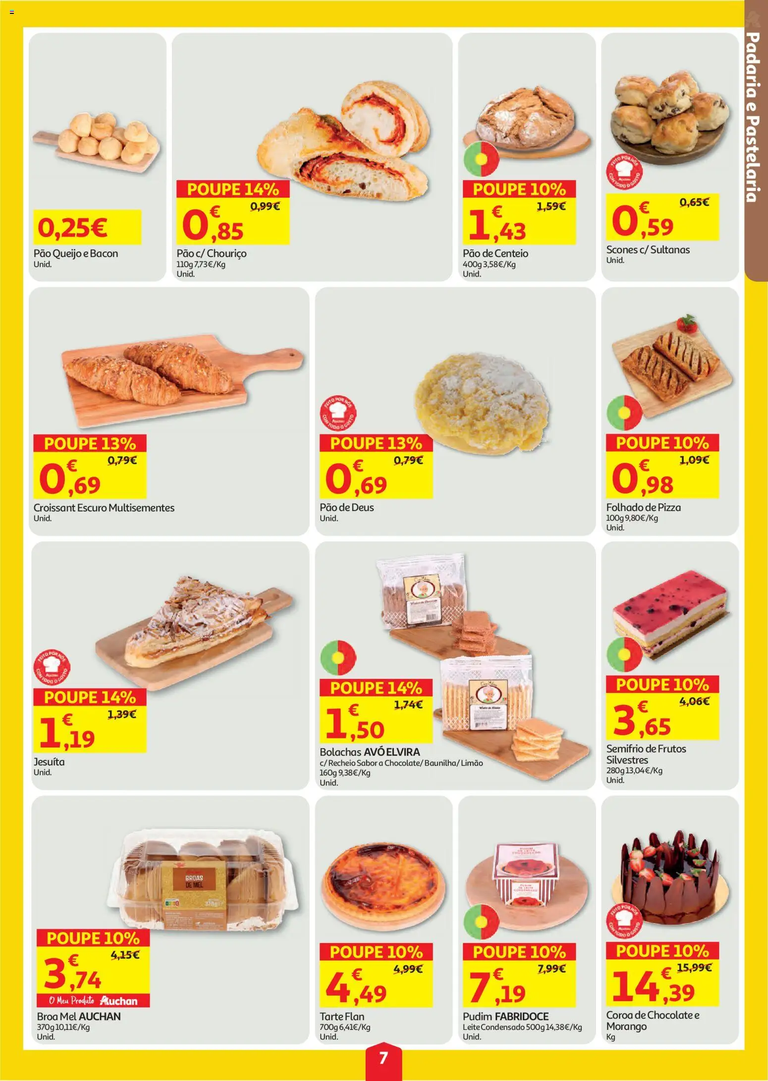 Auchan folheto │ válido de 06/08/2026 | Página: 7 | Produtos: Bacon, Bolachas, Leite condensado, Mel