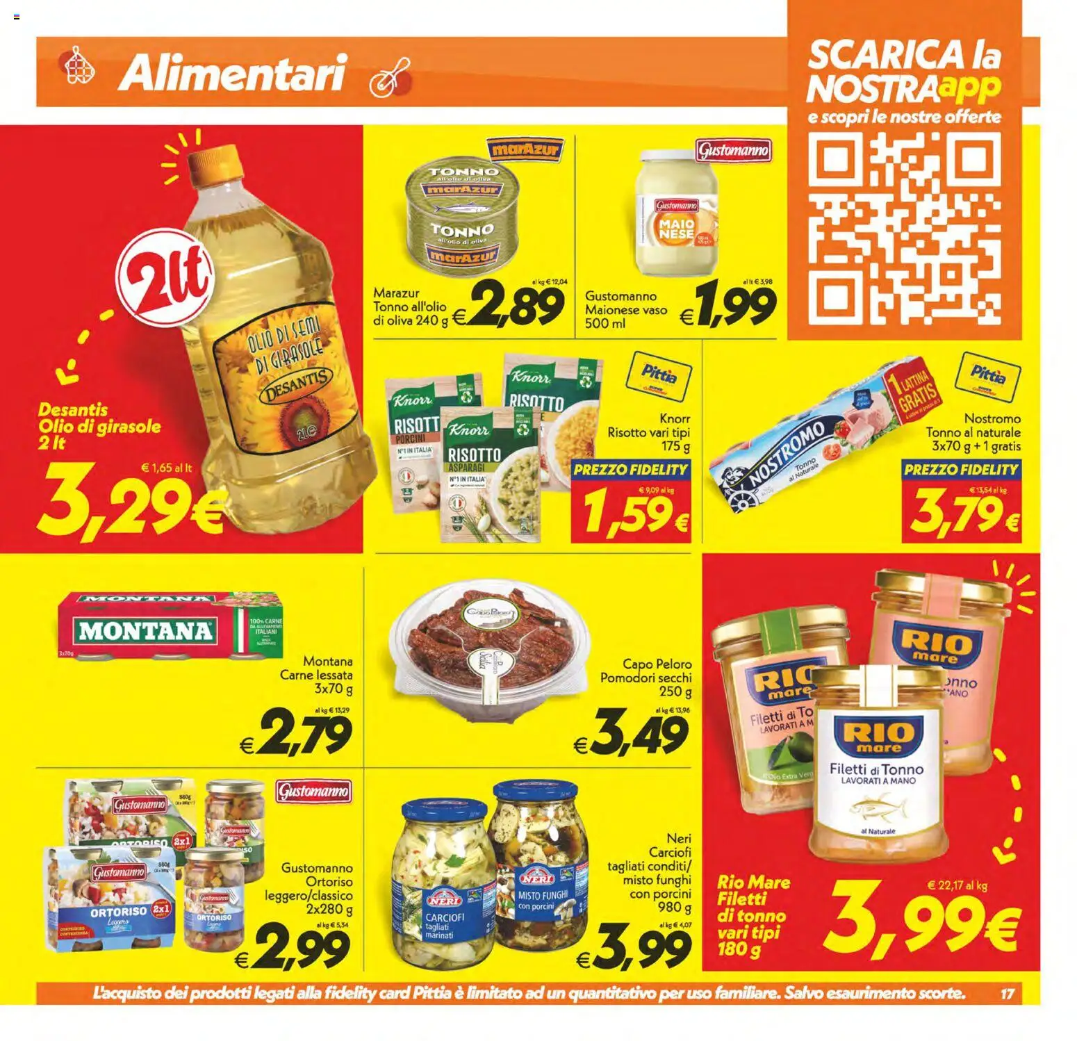 Volantino SuperConveniente del 30/06/2026 | Pagina: 17 | Prodotti: Olio, Pomodori, Tonno, Asparagi
