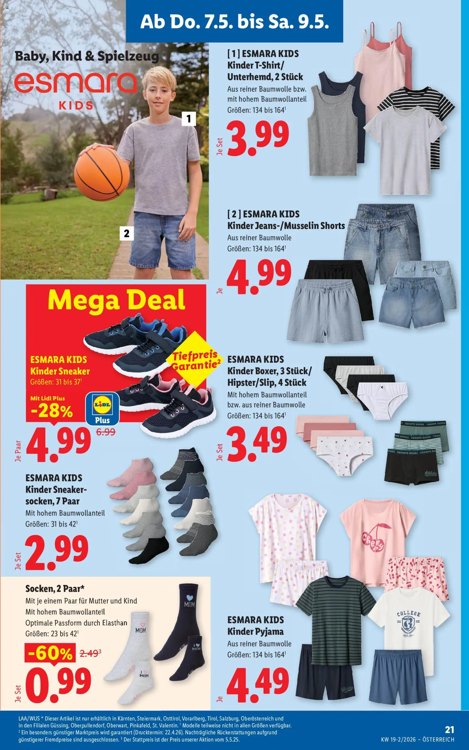 Lidl Flugblatt - Oberpullendorf, Güssing, Oberwart gültig ab 07.05.2026 | Seite: 23 | Produkte: Pyjama
