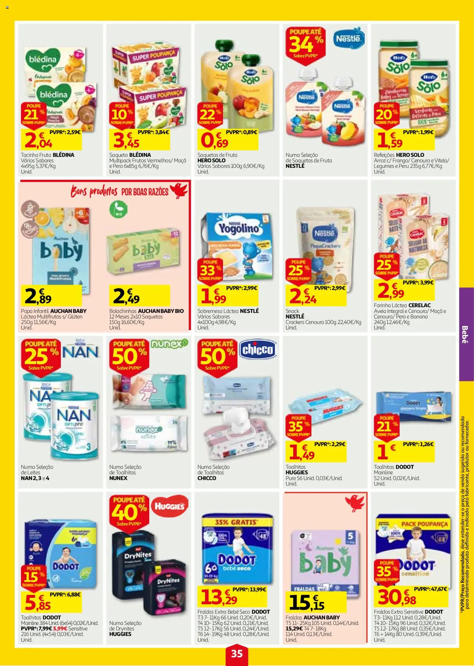 Auchan folheto │ válido de 24/09/2026 | Página: 35 | Produtos: Aveia, Banana, Sobremesa, Cenoura