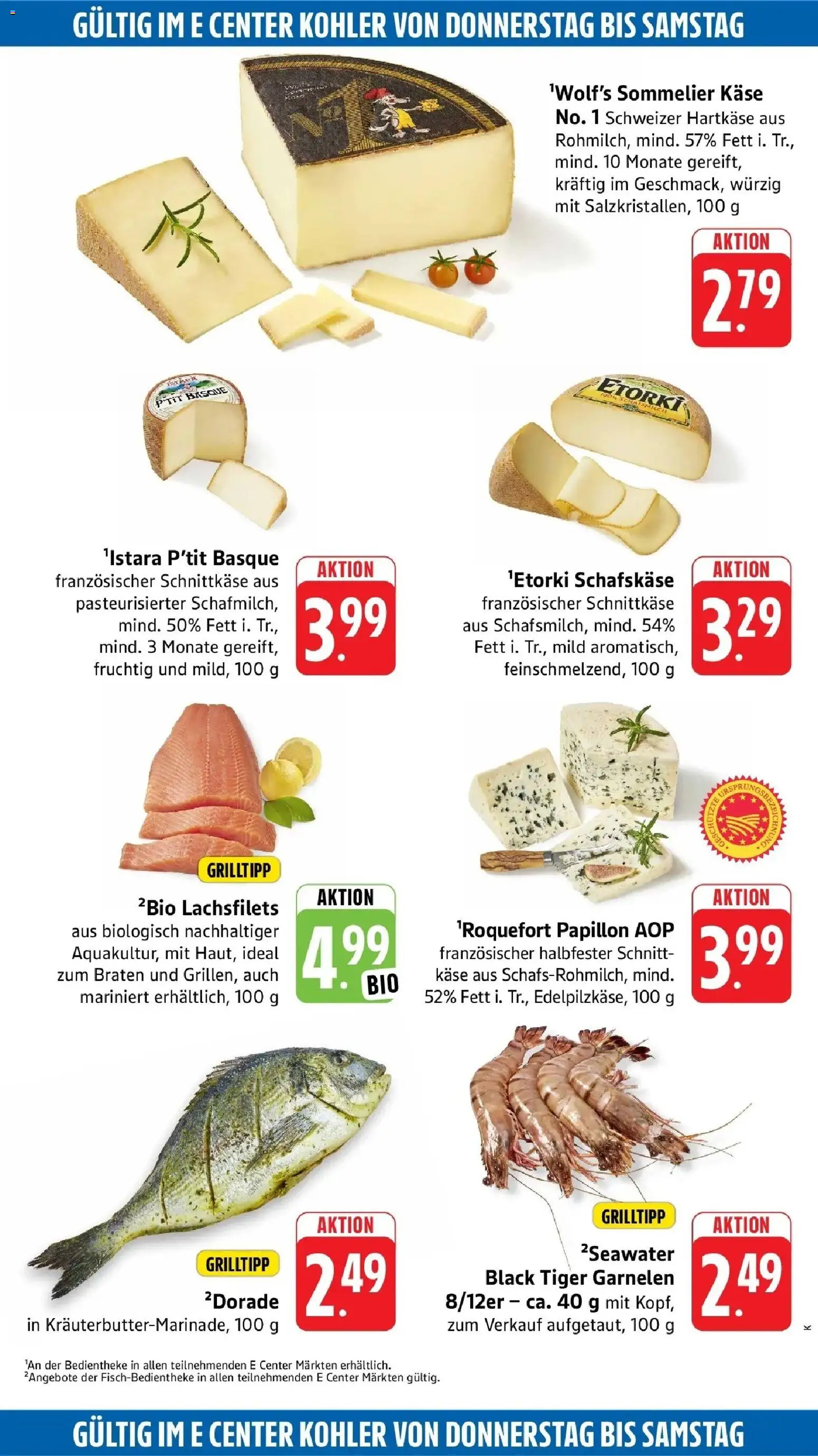 Edeka Prospekt Kehl (ab 24.08.2026) » Angebote Online | Seite: 43 | Produkte: Käse, Garnelen, Tiger garnelen, Schafskase