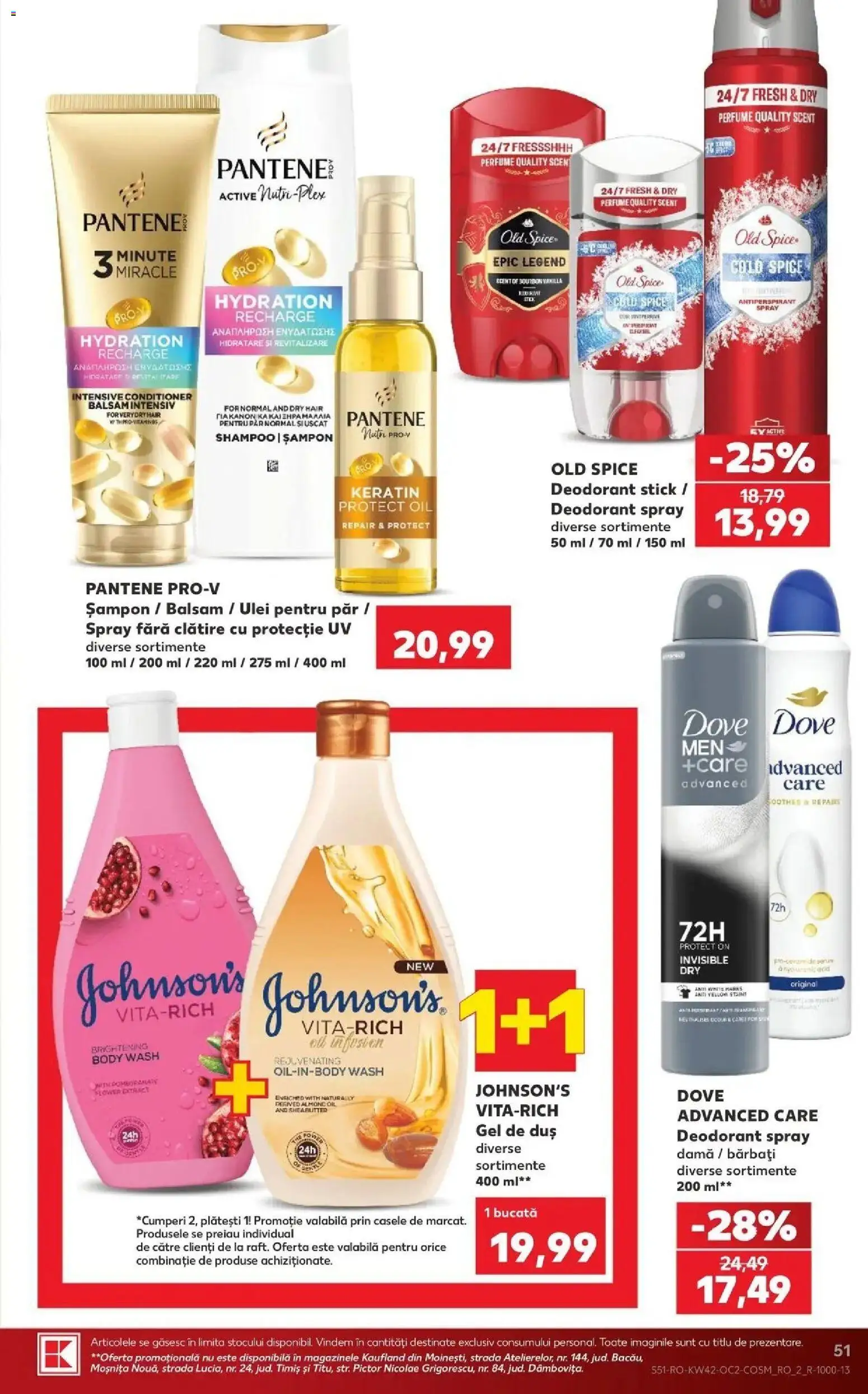 Kaufland Constanța 14.10.2026 - Revista si Oferta | Pagină: 51 | Produse: Old Spice, Body, Active, Balsam