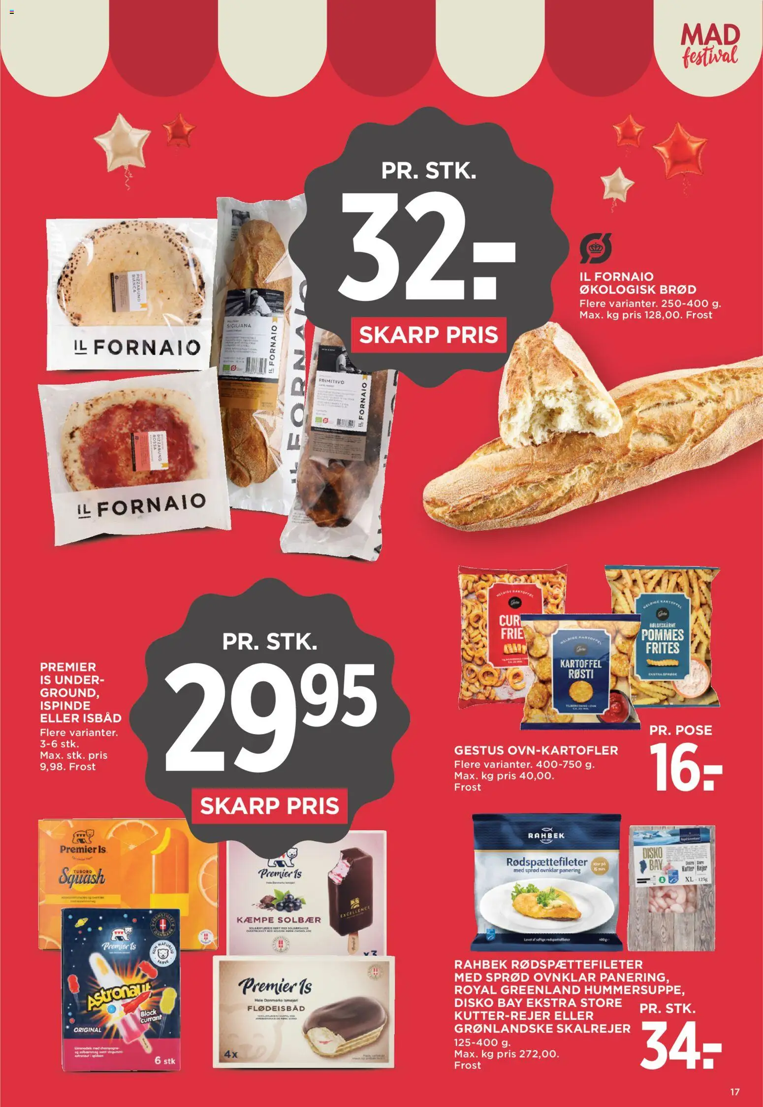 Meny tilbudsavis – gyldig fra 11/09/2026 | Side: 21 | Produkter: Brød, Pommes frites, Solbær, Rejer