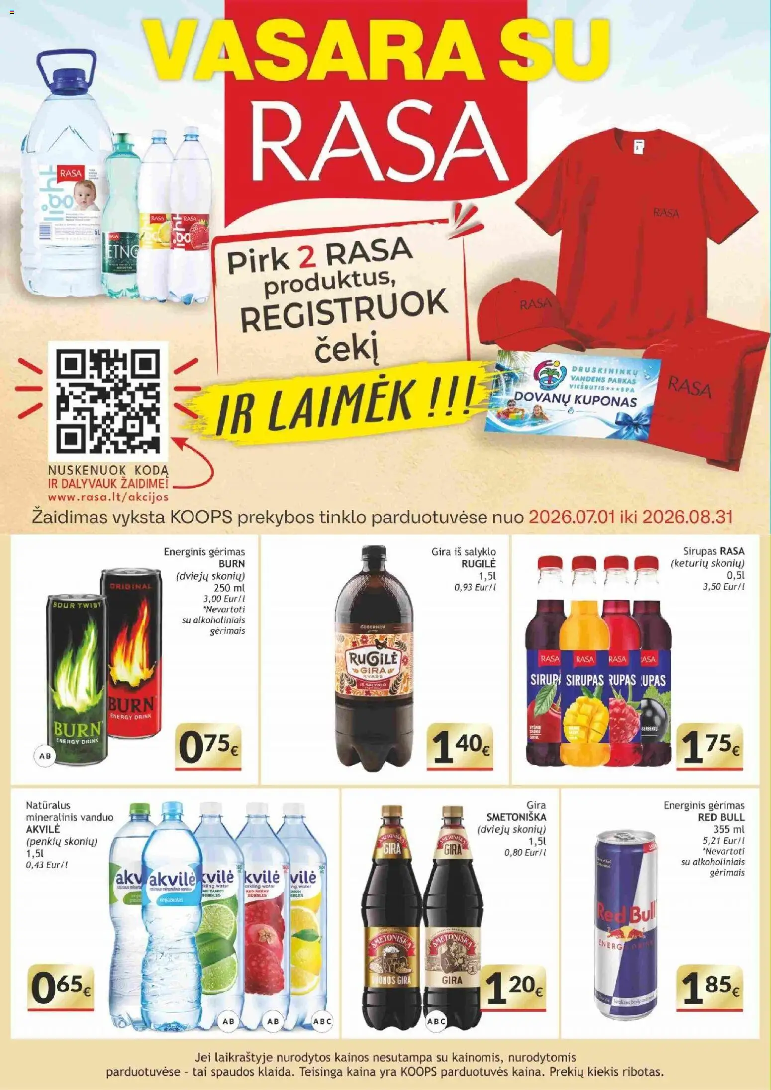 Koops akcijos nuo 2026.07.13 | Puslapis: 12 | Prekių: Energinis gėrimas, Žaidimas, Mineralinis vanduo