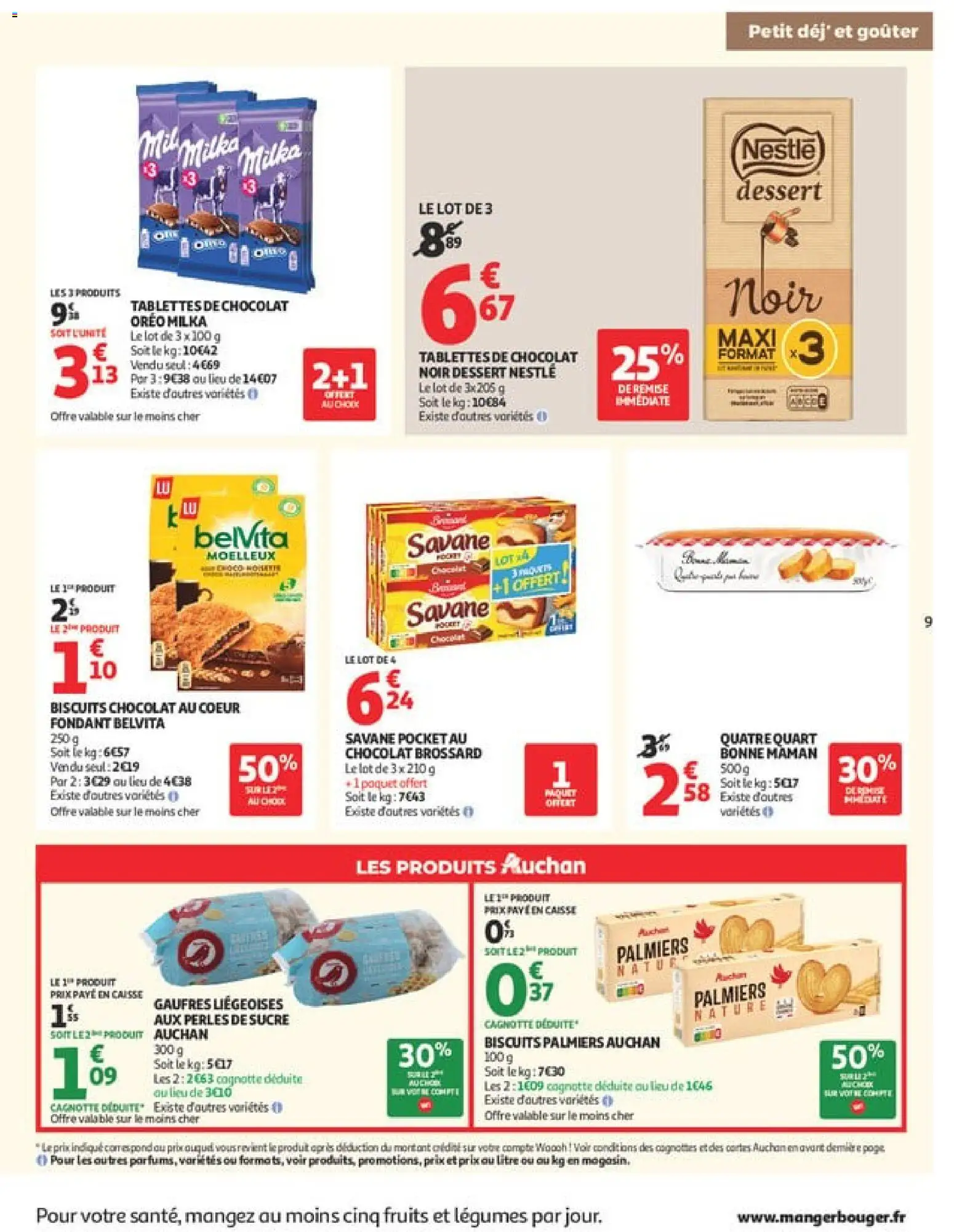 {H1} | Page: 9 | Produits: Tablettes de chocolat, Chocolat, Gaufres, Biscuits