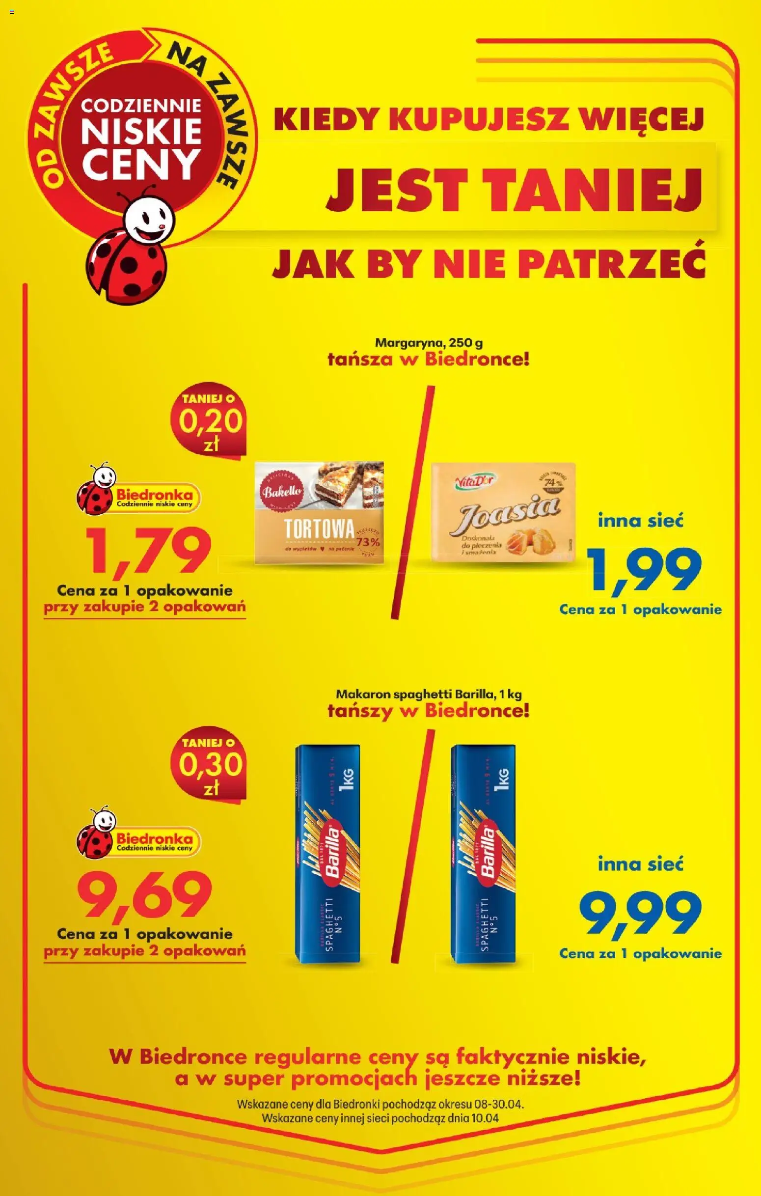Biedronka gazetka od czwartku od 23.04.2026 | Strona: 8 | Produkty: Makaron spaghetti, Makaron