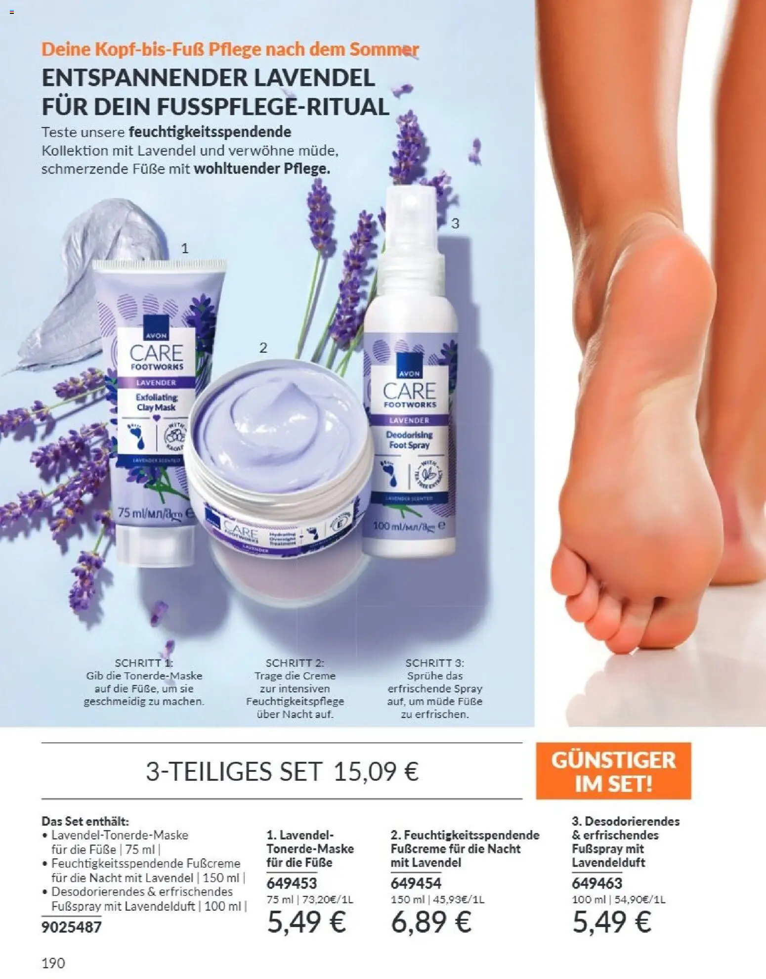 AVON Katalog September 2026 – gültig ab 01.09.2026 | Seite: 186 | Produkte: Creme, Lavendel, Fußcreme, Fußspray