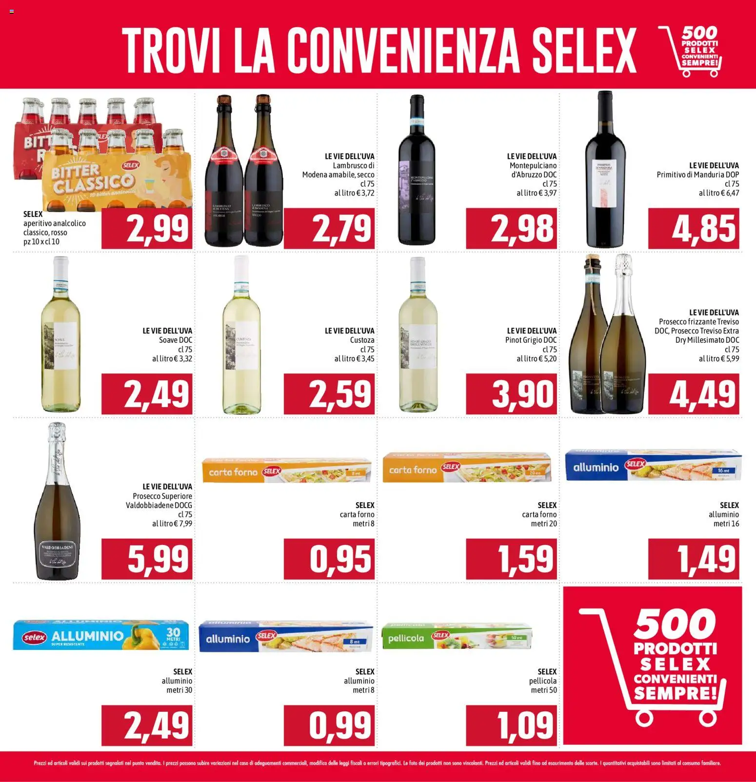 Volantino Emisfero del 01/05/2026 | Pagina: 15 | Prodotti: Prosecco, Pellicola, Alluminio, Carta forno