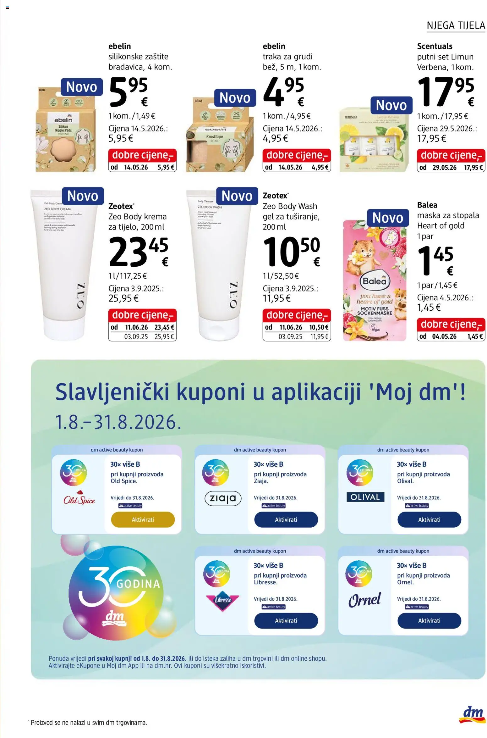 DM katalog | vrijedi od 01.08.2026 | Stranica: 13 | Proizvodi: Maska, Krema, Limun, Old Spice