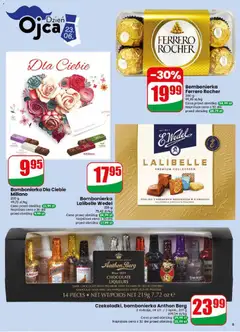 Pogląd oferty "Bombomierka Ferrero Rocher, 200 g" - ważna od 17.06.2026 | Strona: 9 | Produkty: Praliny, Bombonierka, Anthon Berg, Ferrero rocher