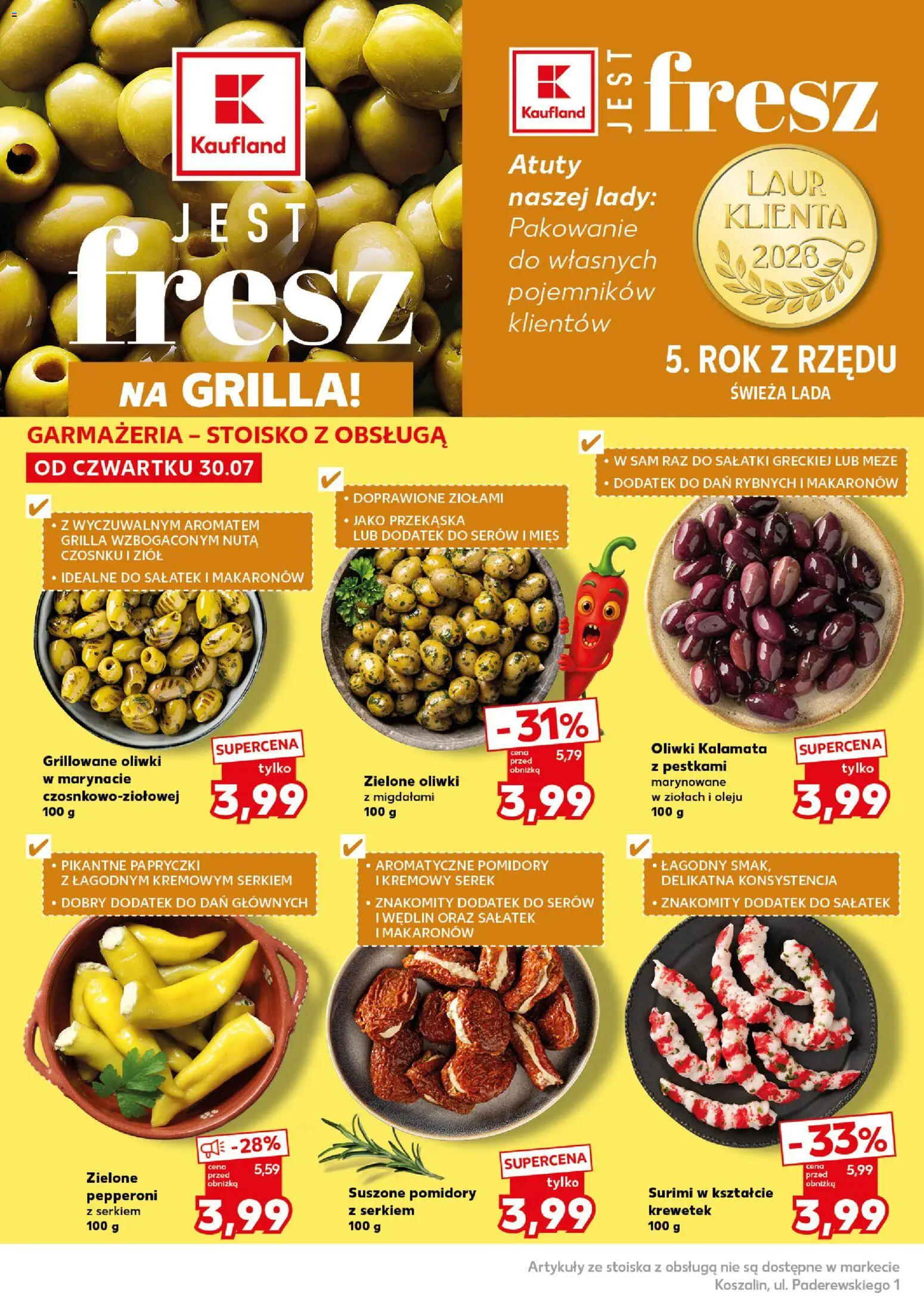 Kaufland Polsko leták - Mocny start od 03.08.2026 | Strana: 14 | Produkty: Surimi
