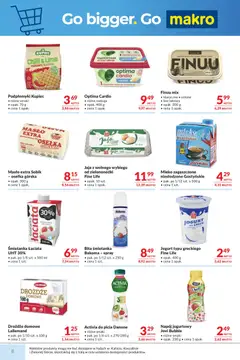 Pogląd oferty "Makro gazetka" - ważna od 15.09.2026 | Strona: 8 | Produkty: Bez laktozy, Optima cardio, Drożdże, Masło
