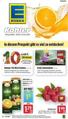 Edeka Prospekt Lahr ab 28.09.2026 gültig