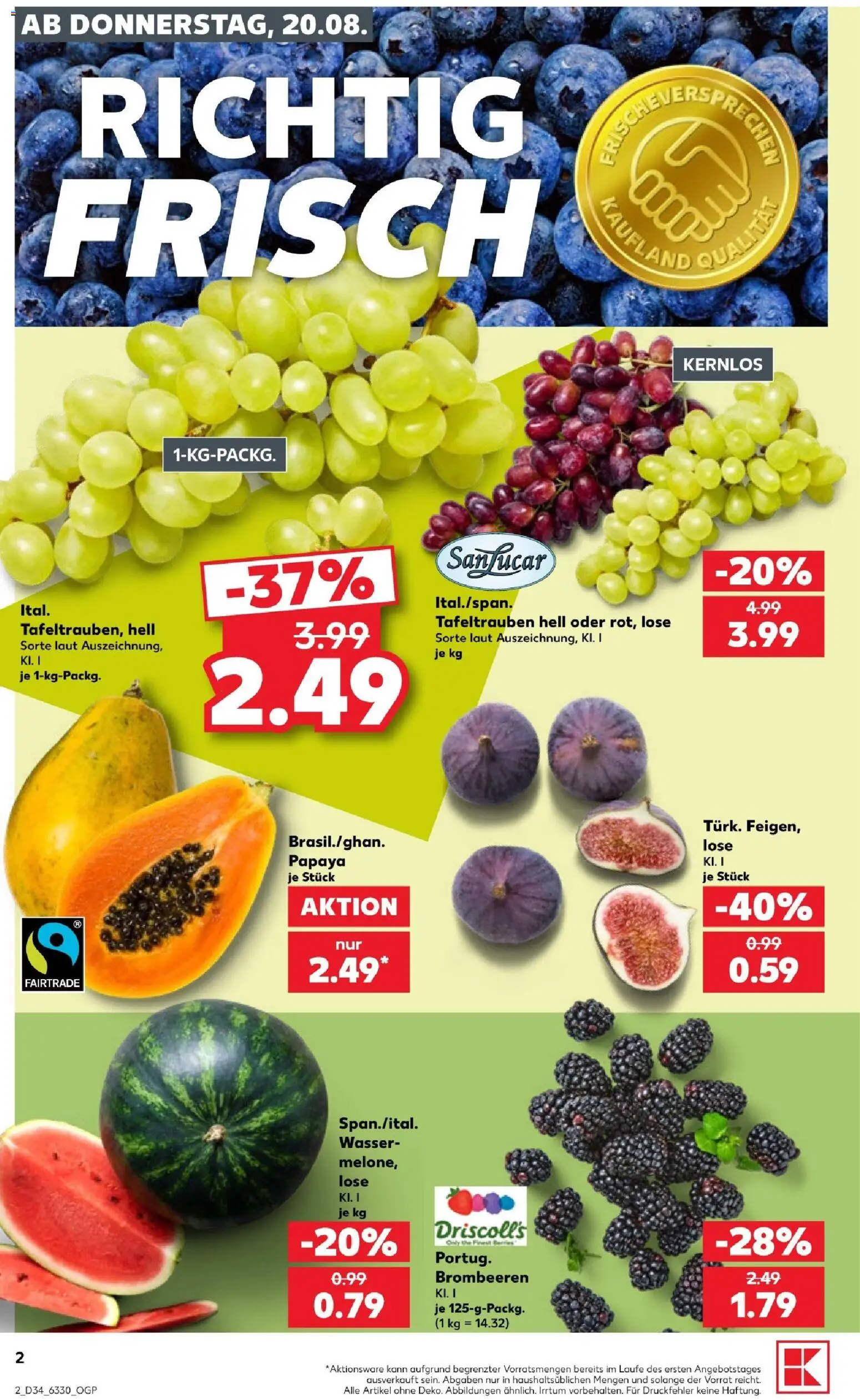 Kaufland Prospekt Hamburg – gültig ab 20.08.2026 | Seite: 4 | Produkte: Wasser