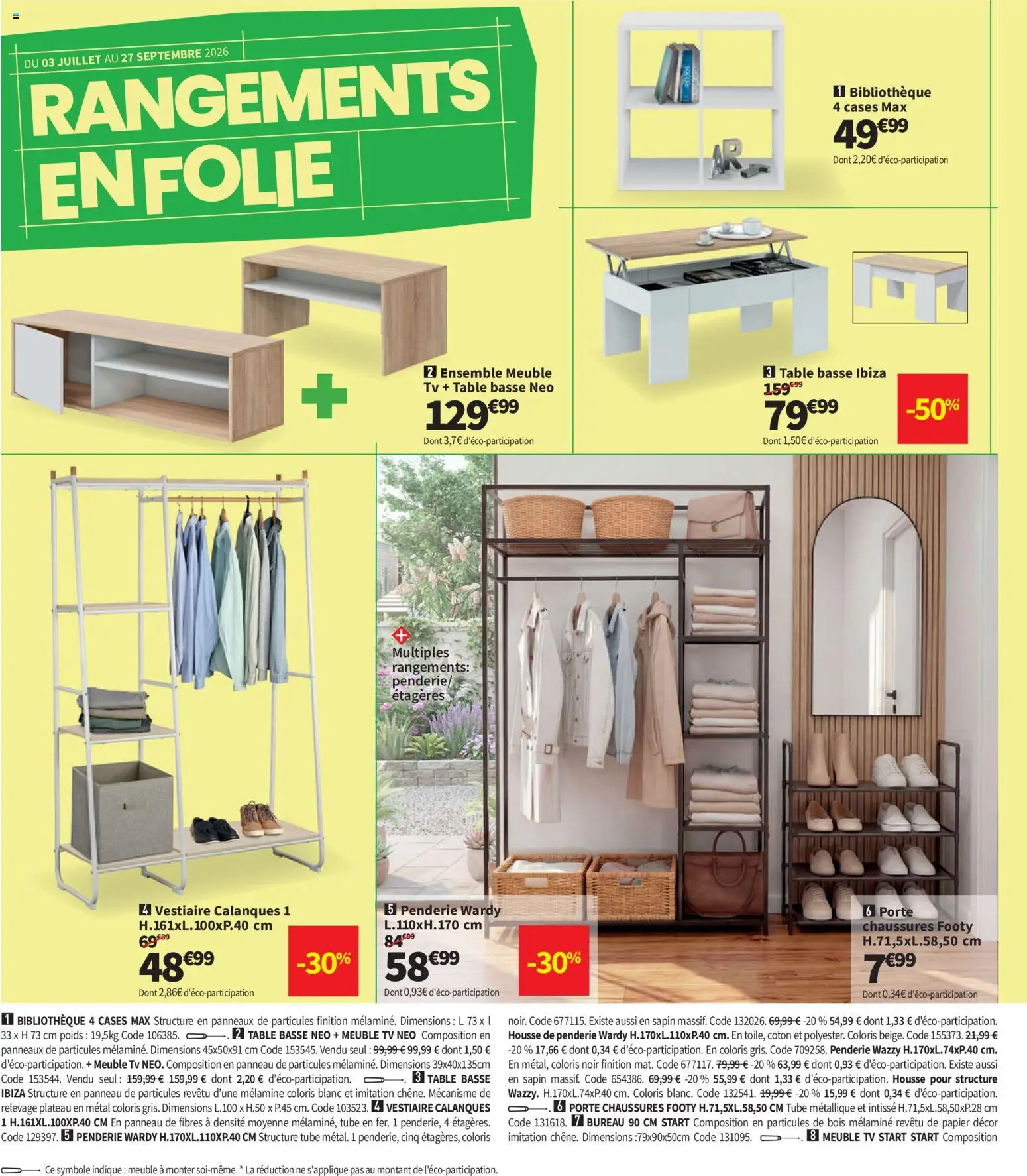 {H1} | Page: 22 | Produits: Penderie, Meuble TV, Porte, Table